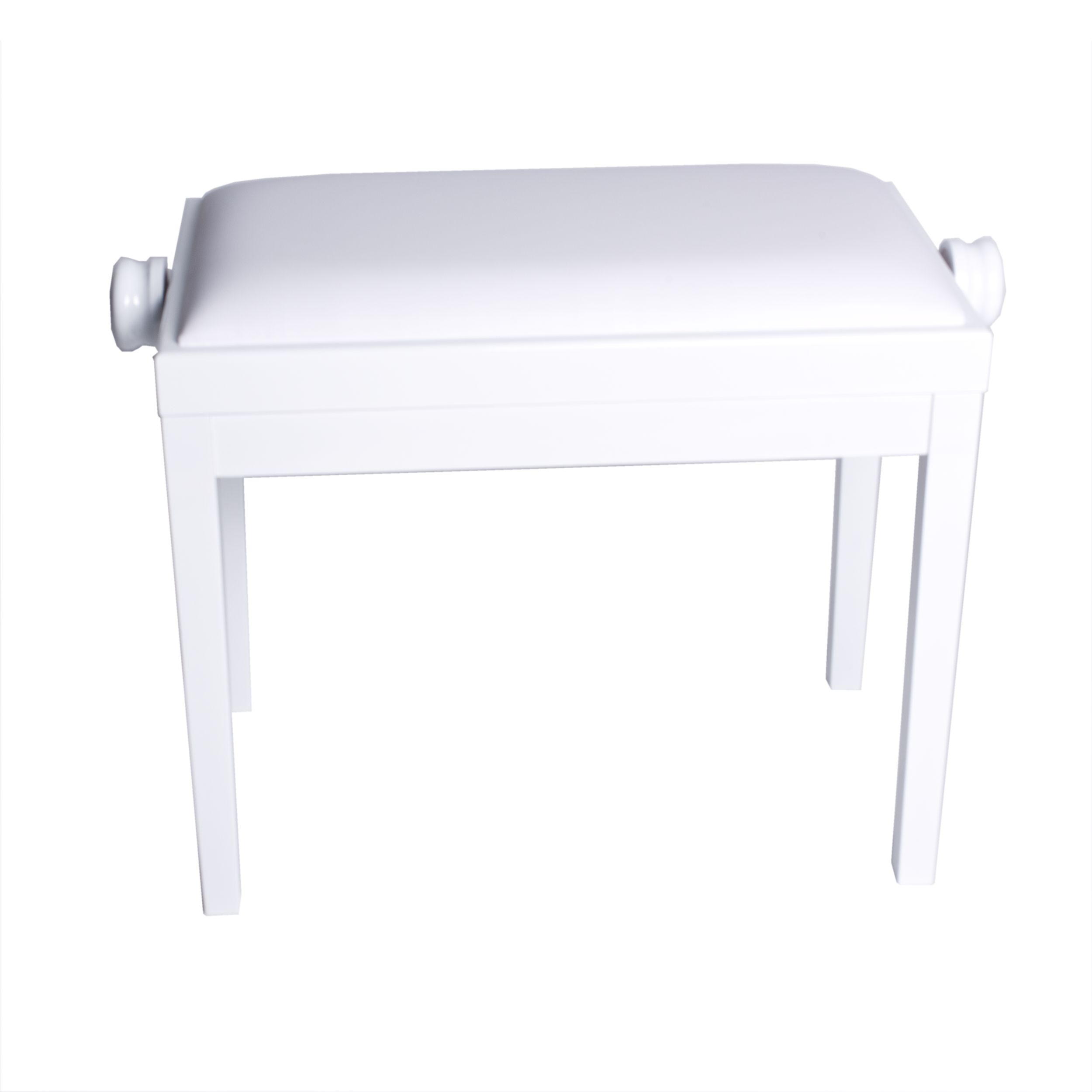 KLAVIERBANK DISC-Auflage5 Leder WH WEIß-1