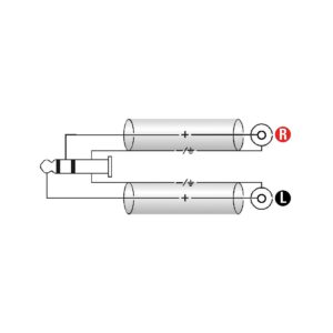 KLOTZ AY7-0200 Y-Kabel 2m St.MiniKli>2xRCA-4