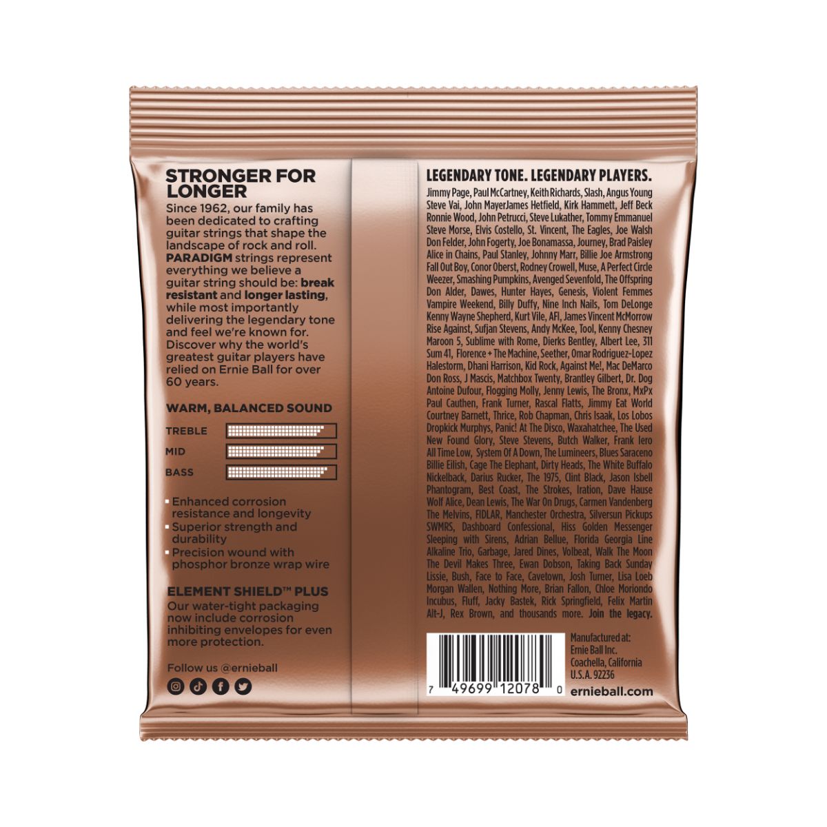 ERNIE BALL 2078 Paradigm 11-52 Ph. Bronze-2