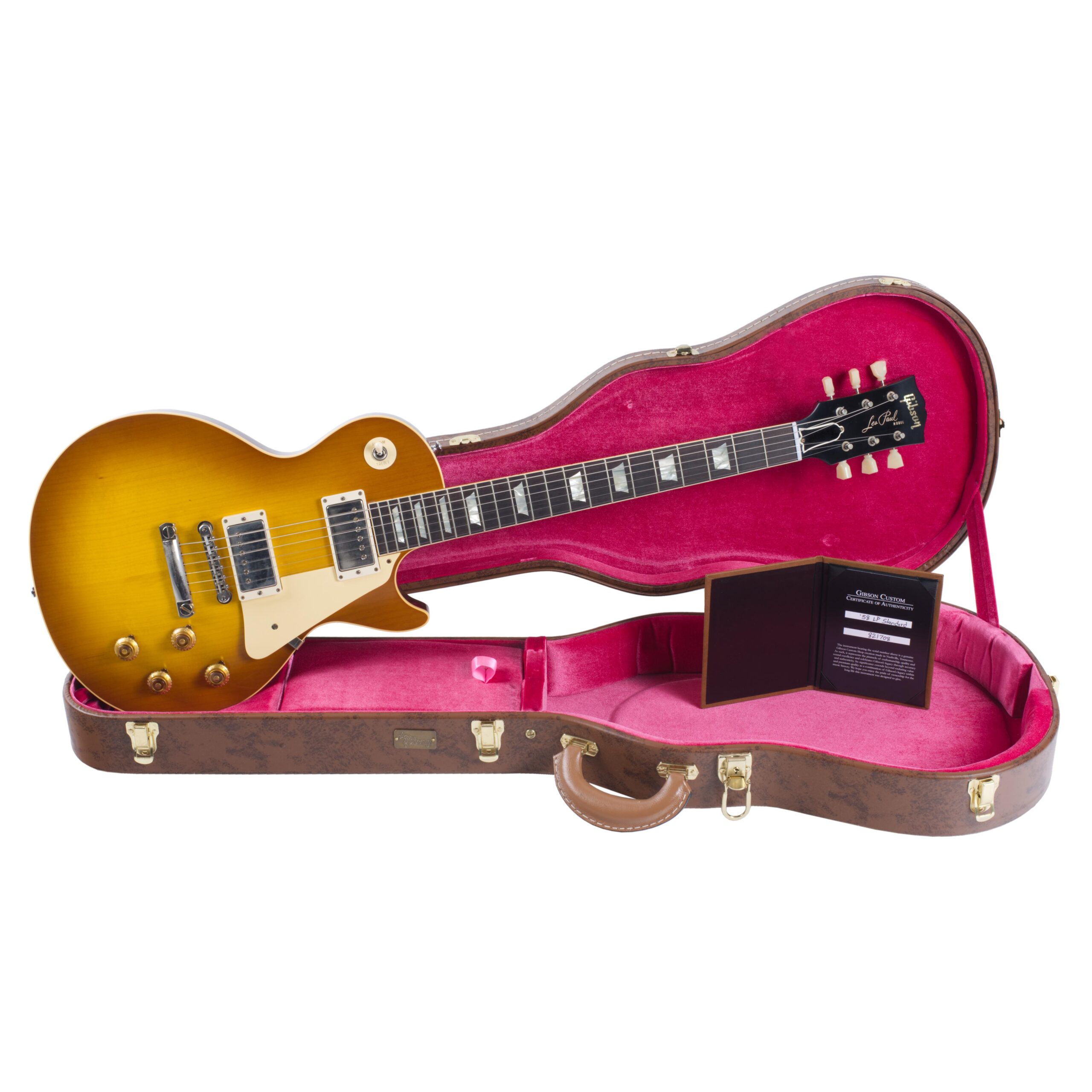 GIBSON 1958 Les Paul Standard Reissue VOS Lemon Burst Abverkauf!-10