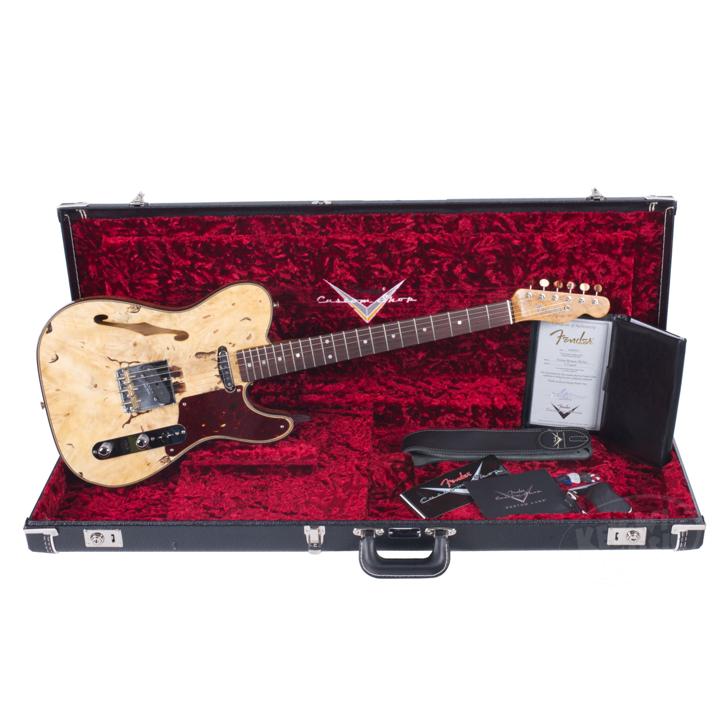 FENDER Custom Shop Artisan Buckeye Burl Double Esquire-13