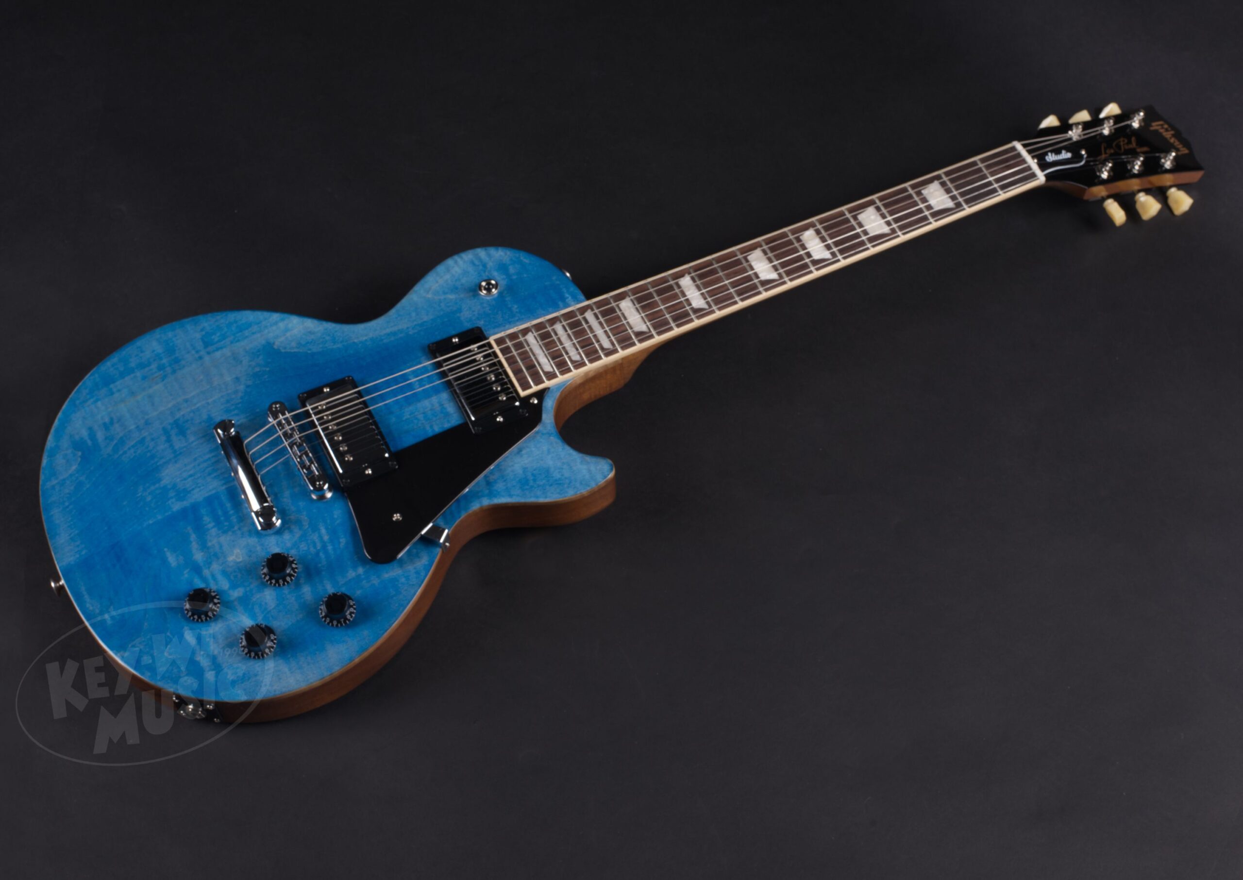 GIBSON Les Paul Studio Figured Ocean Blue-6