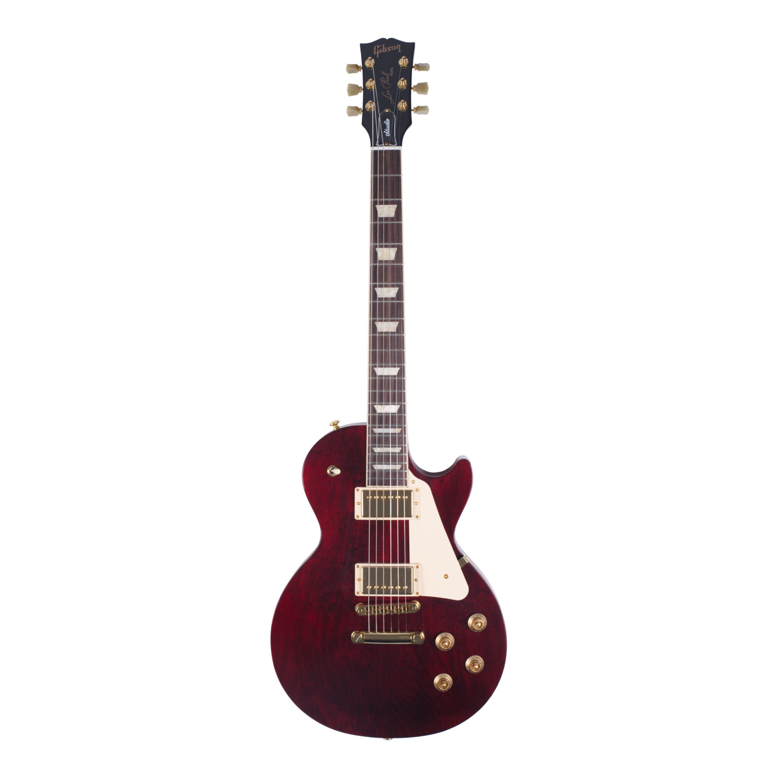 GIBSON Les Paul Studio Gold Hardware Wine Red-1