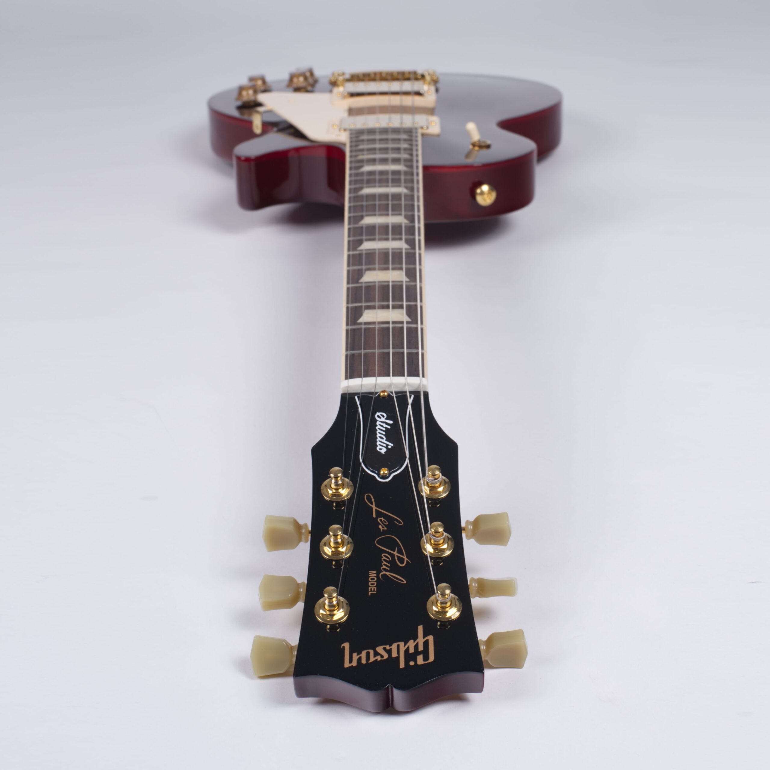 GIBSON Les Paul Studio Gold Hardware Wine Red-4
