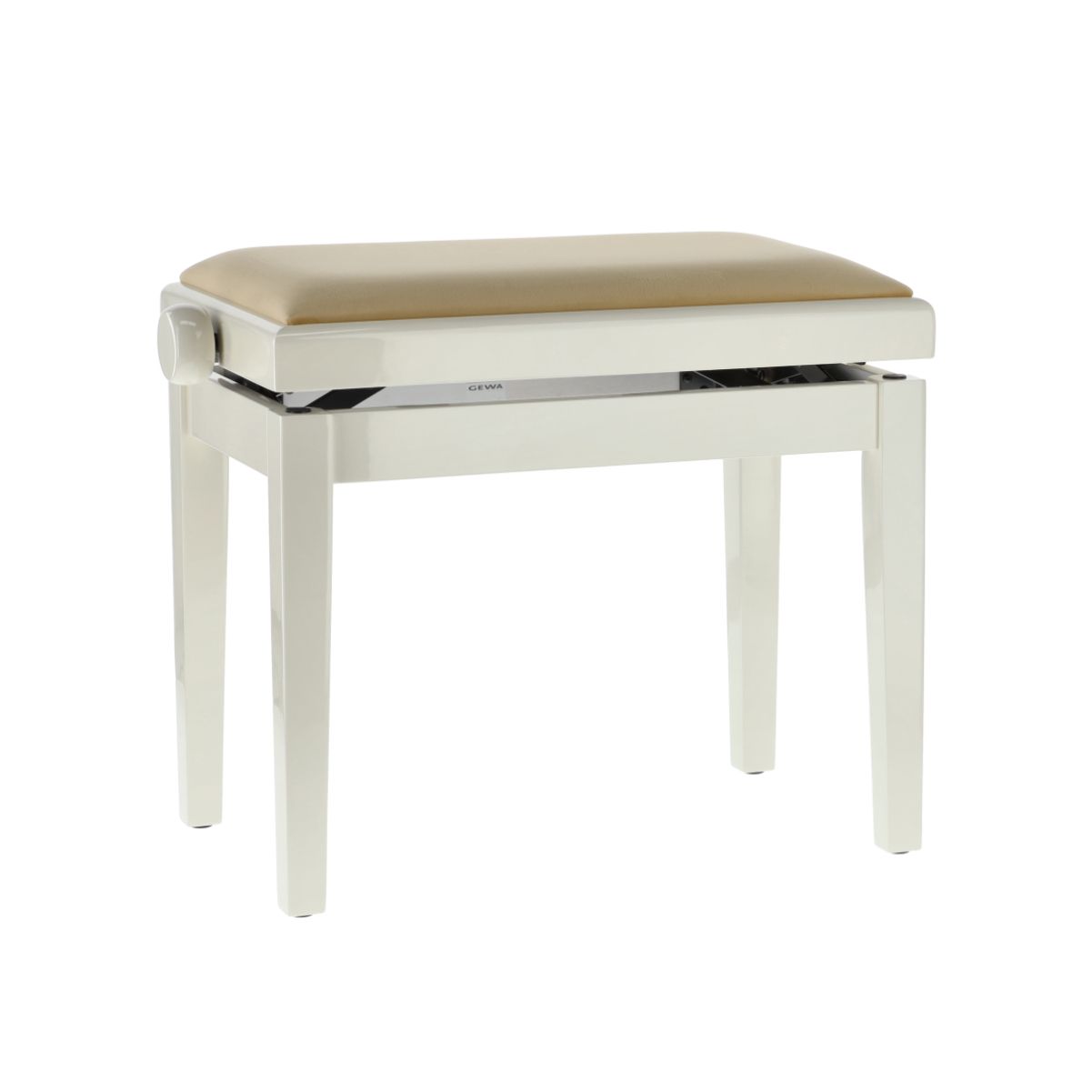 KLAVIERBANK GEWA Elfenbein hochglanz Sitzbezug Beige-1