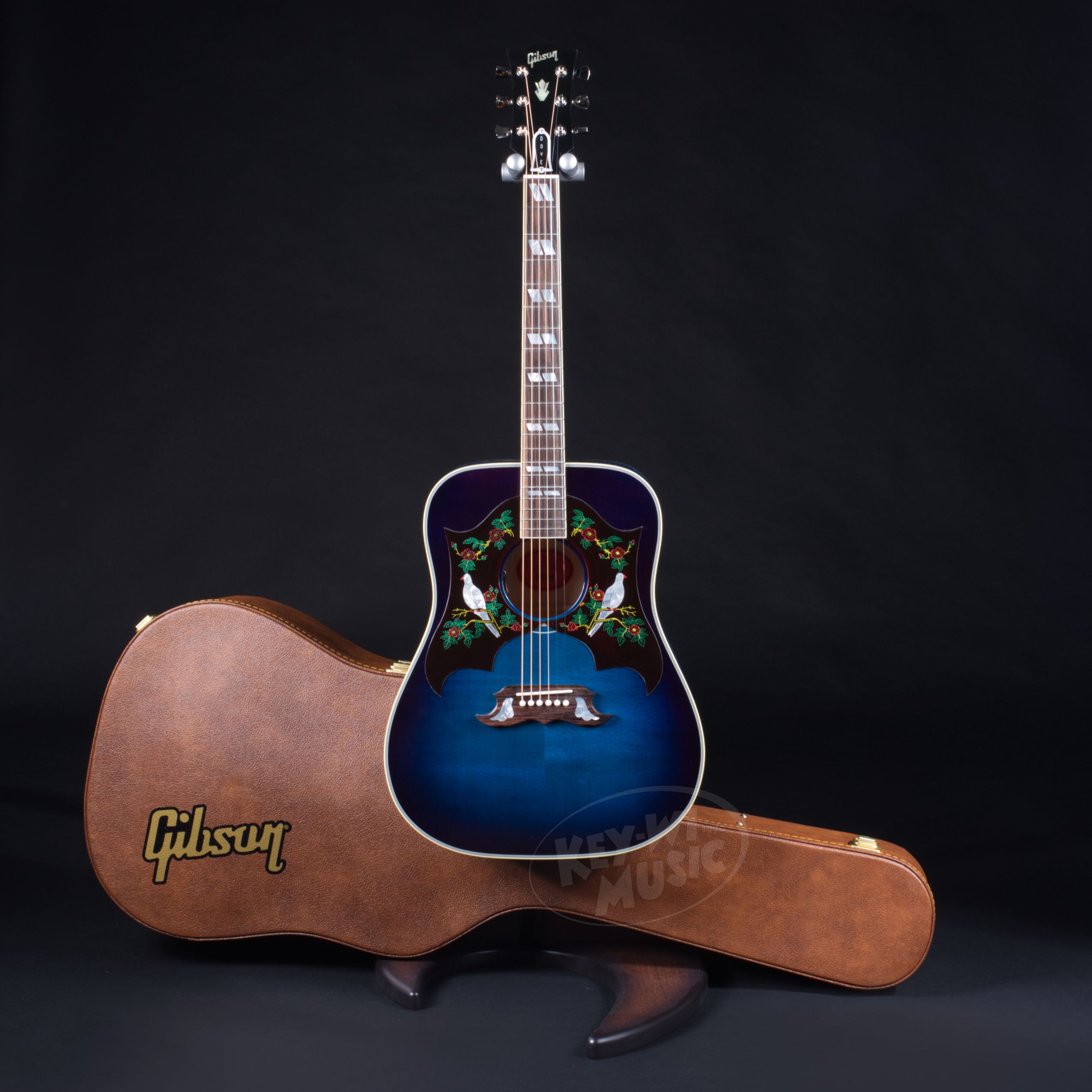 GIBSON Dove Original Collection Double Pickguard Blueberry Burst-1