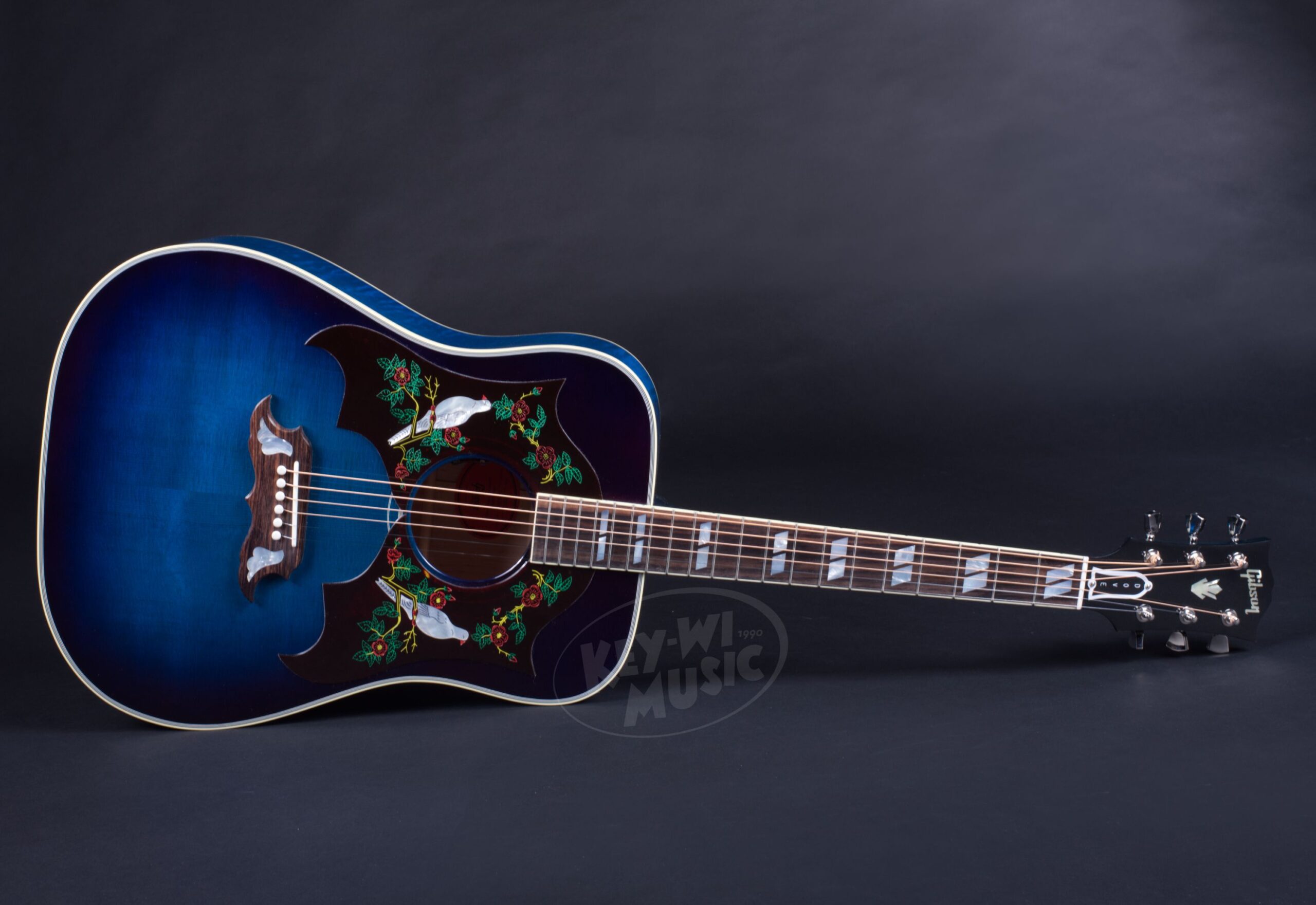 GIBSON Dove Original Collection Double Pickguard Blueberry Burst-3
