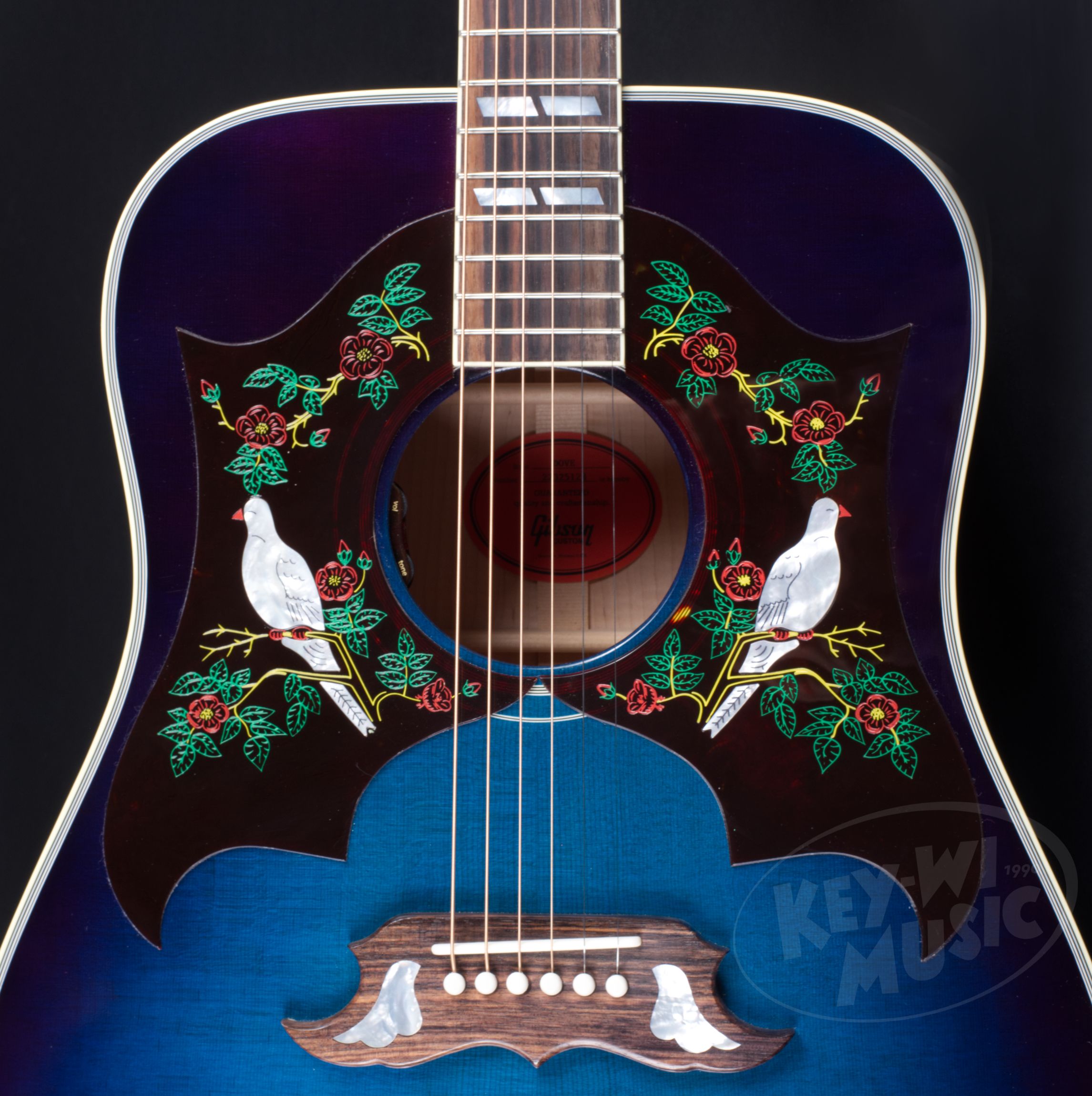 GIBSON Dove Original Collection Double Pickguard Blueberry Burst-4