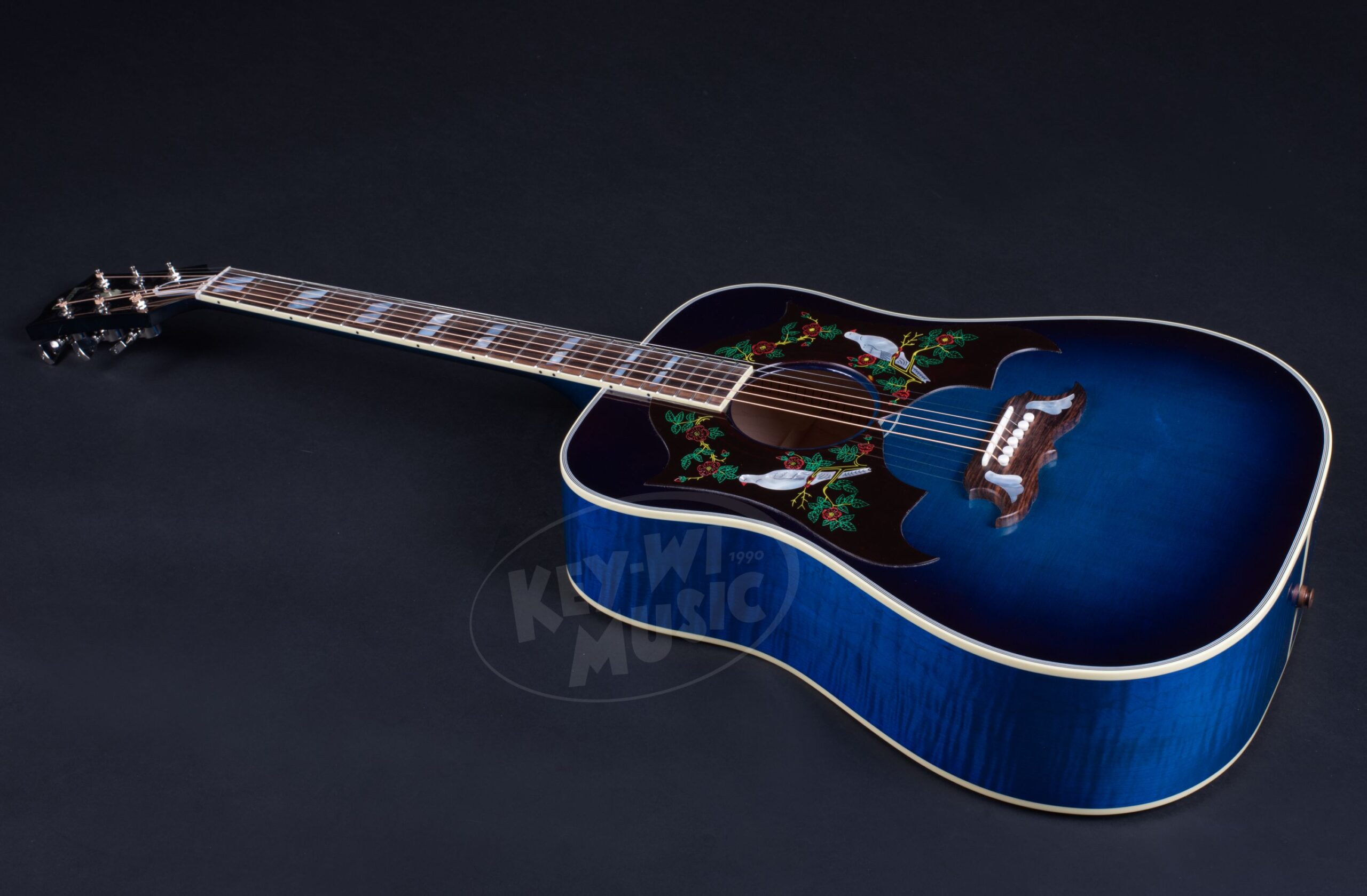GIBSON Dove Original Collection Double Pickguard Blueberry Burst-5