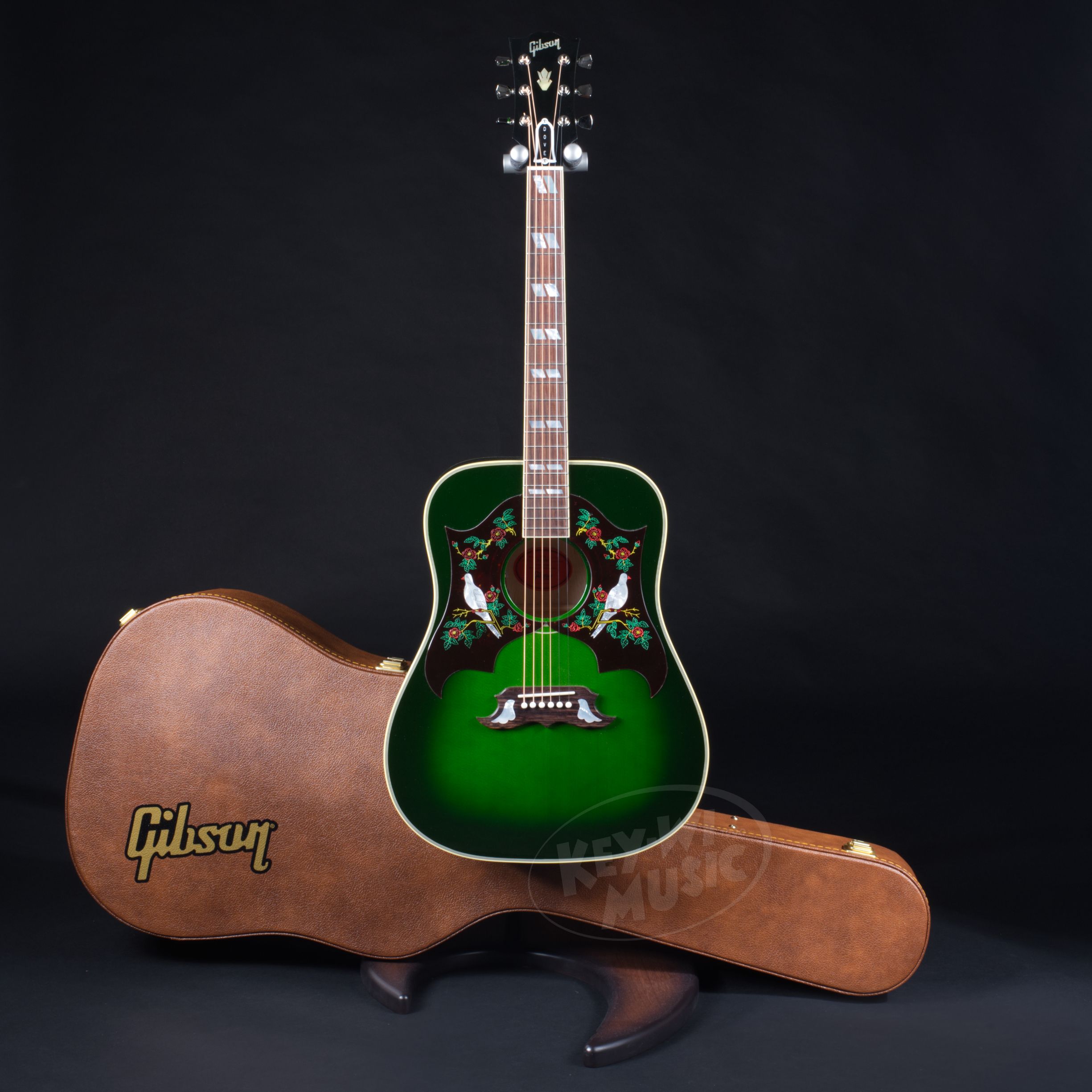 GIBSON Dove Original Collection Double Pickguard Emerald Green-1