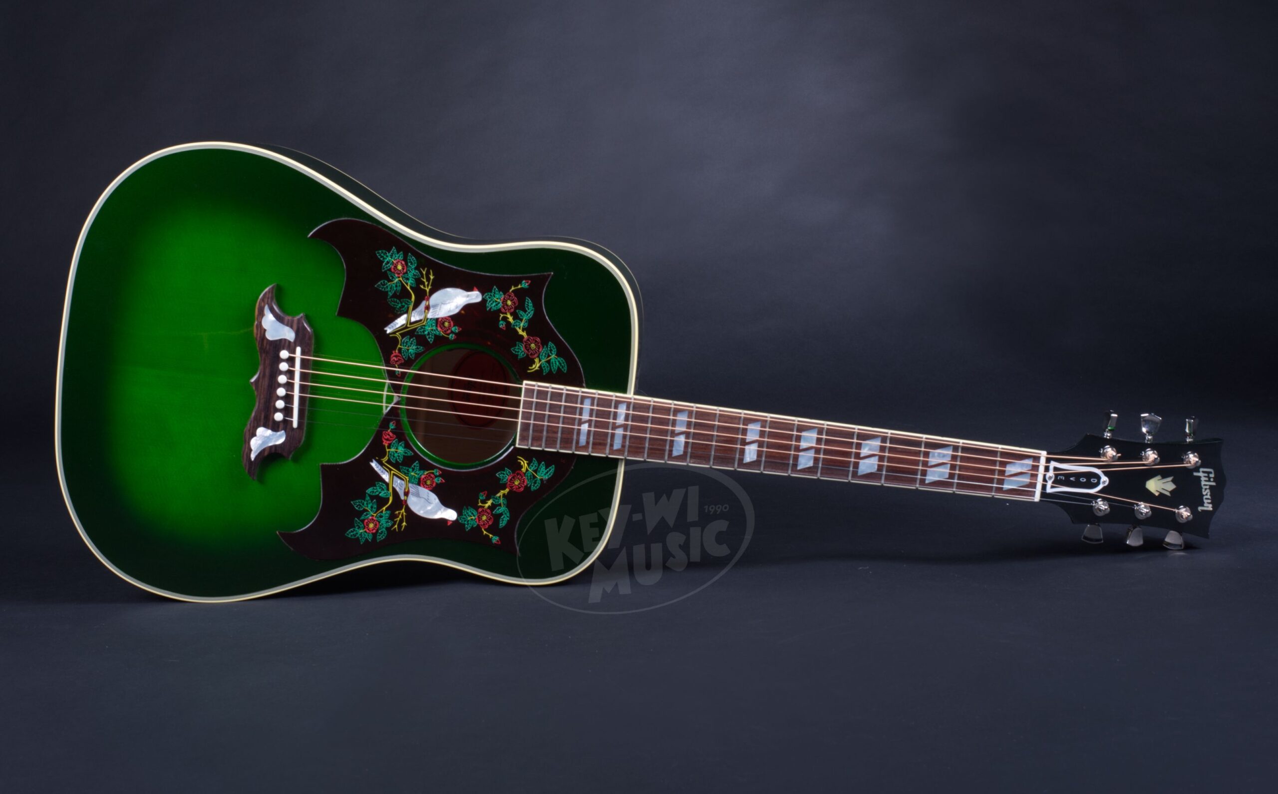 GIBSON Dove Original Collection Double Pickguard Emerald Green-3