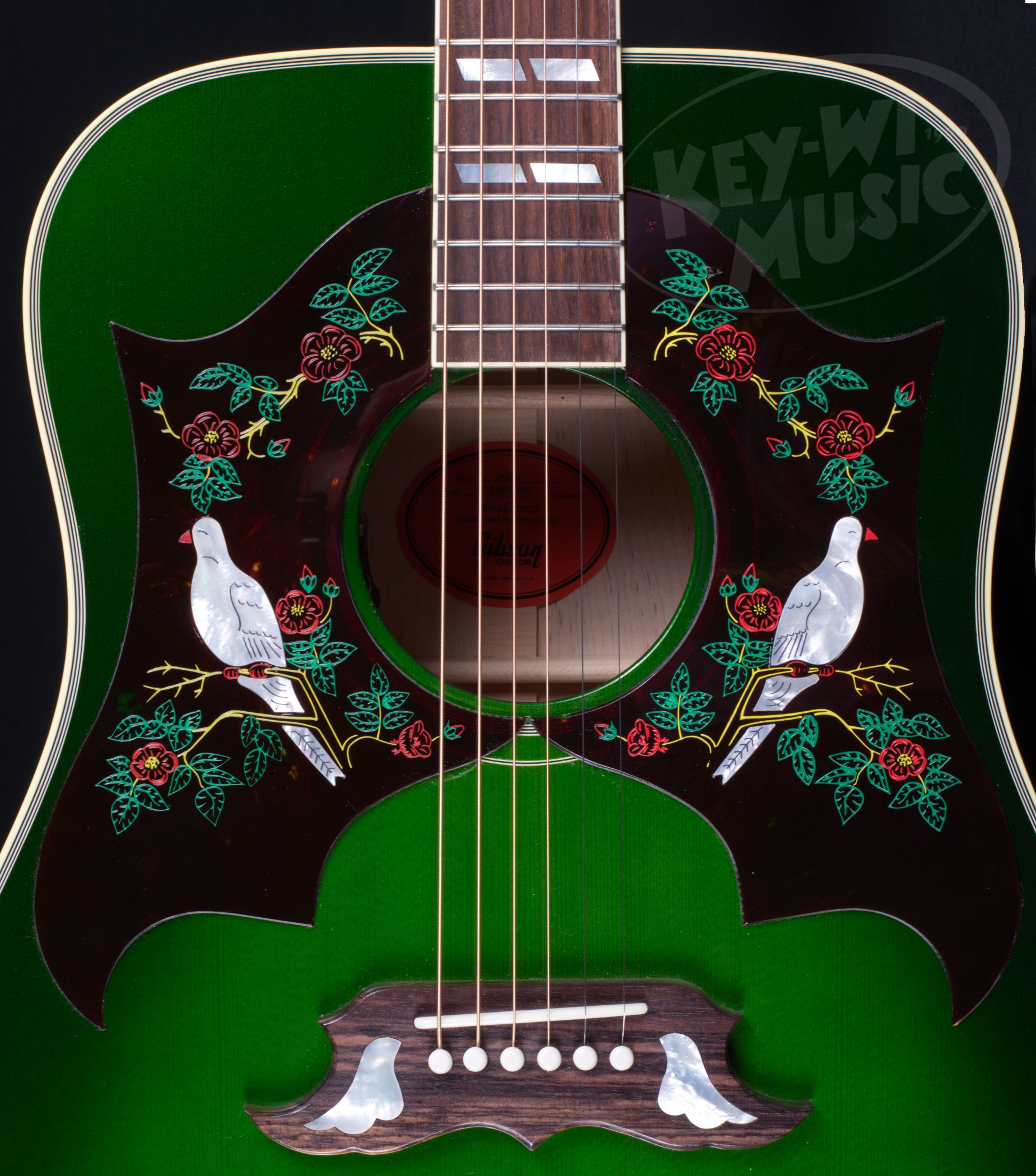 GIBSON Dove Original Collection Double Pickguard Emerald Green-4