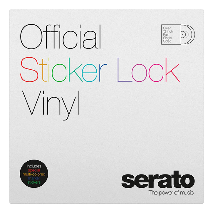 Serato 2x12" Sticker Lock Control Vinyl Pressung-2
