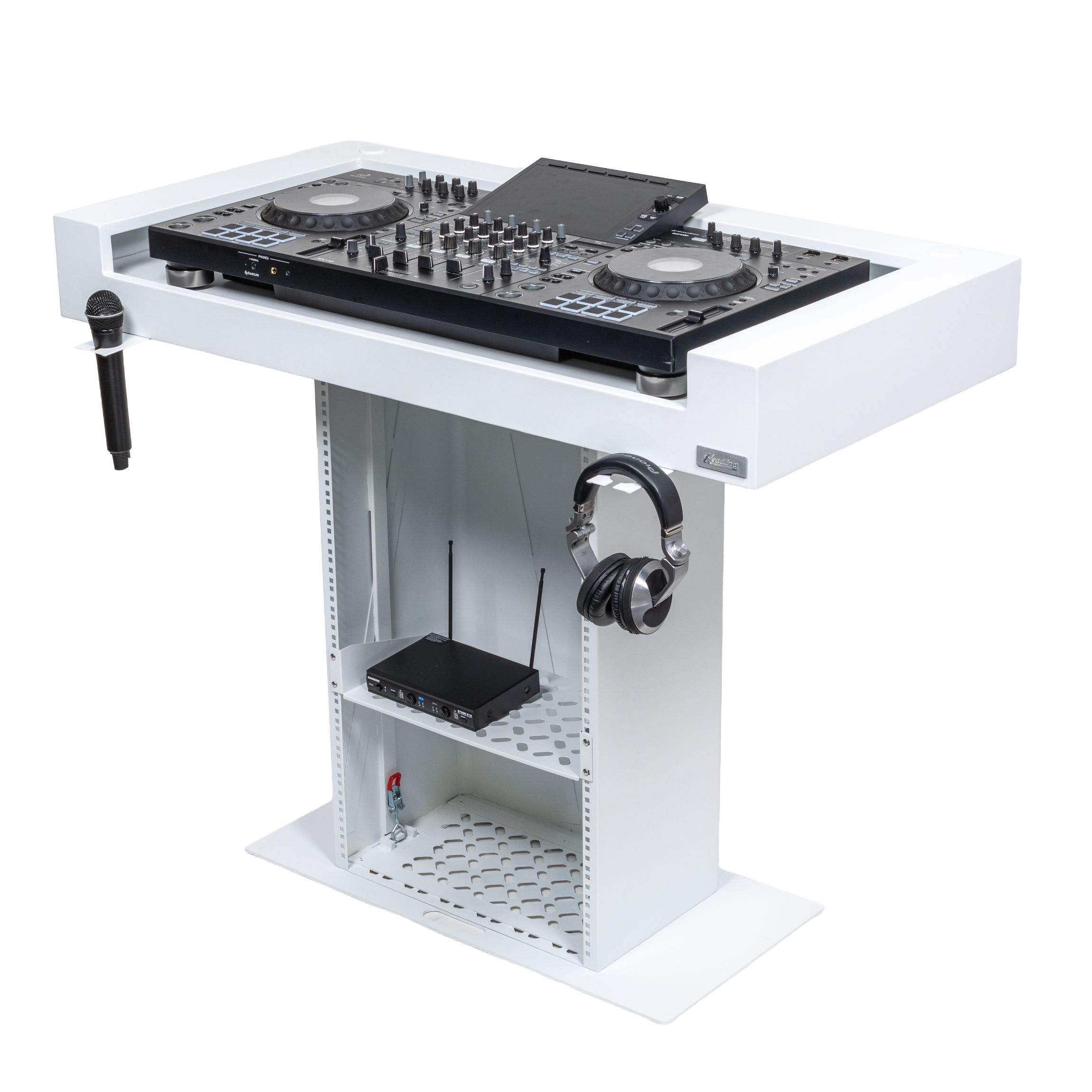 Headliner LA MALIBU PORTABLE DJ BOOTH White-4