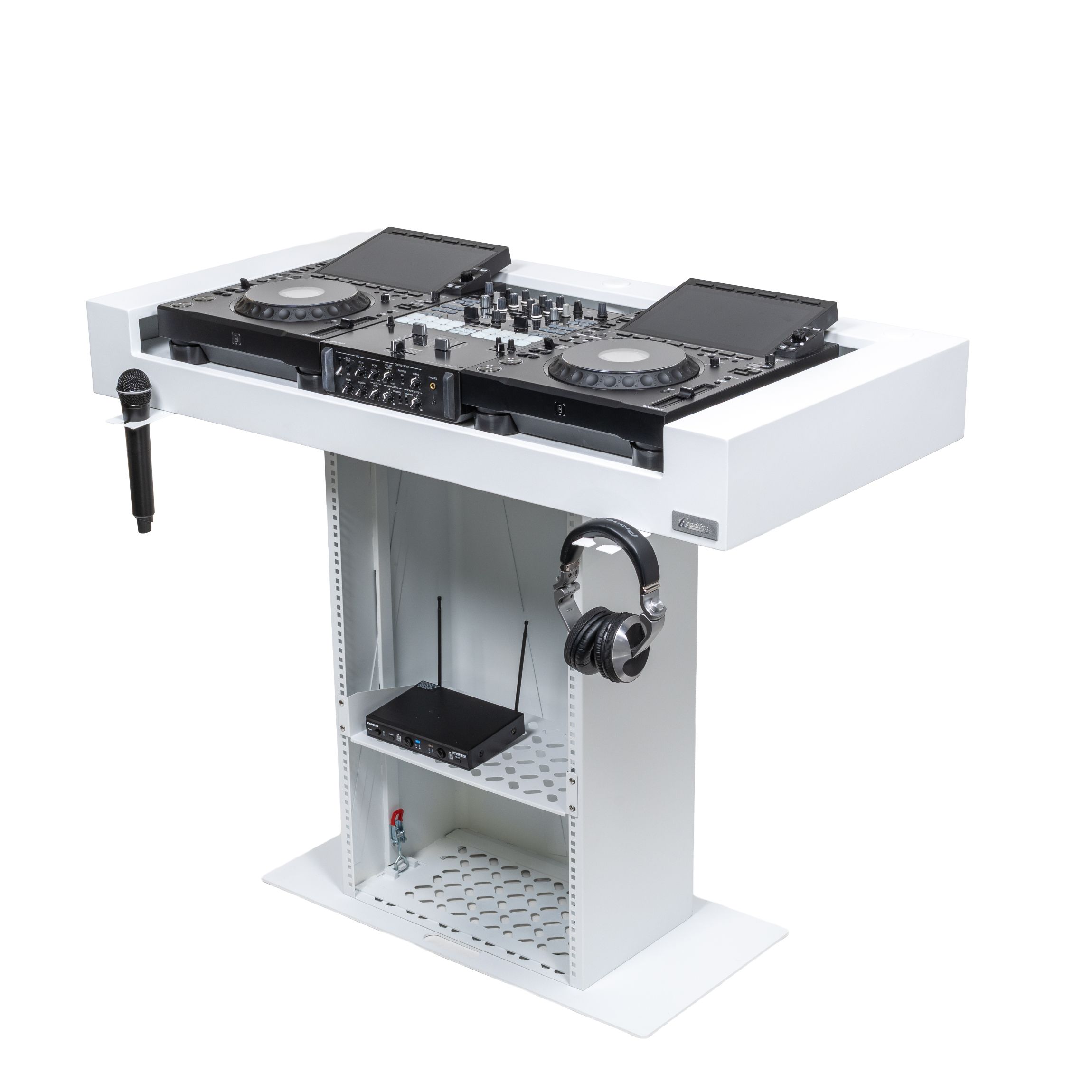 Headliner LA MALIBU PORTABLE DJ BOOTH White-5