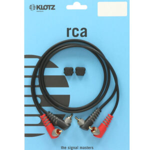KLOTZ AT-CCA0200 Twinkabel 1m Winkel-RCA
