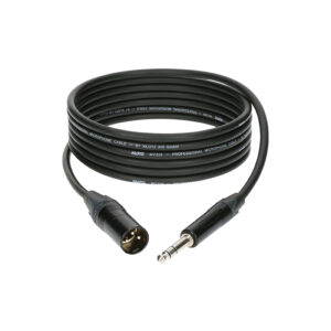 KLOTZ M1MS1B0300 XLRm->StKli symm.Mikrokabel 3m Neutrik