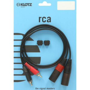 KLOTZ AT-CM0100Twincable 1m XLRm-RCA