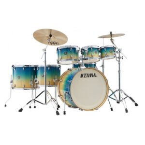 TAMA Superstar Classic Drum Set 7 teilig - Caribbean Lacebark Pine Fade/Chrom HW + SM5W Hardware Kit