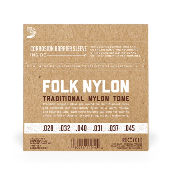 D ADDARIO EJ32C Folk Nylon/Ball End-2