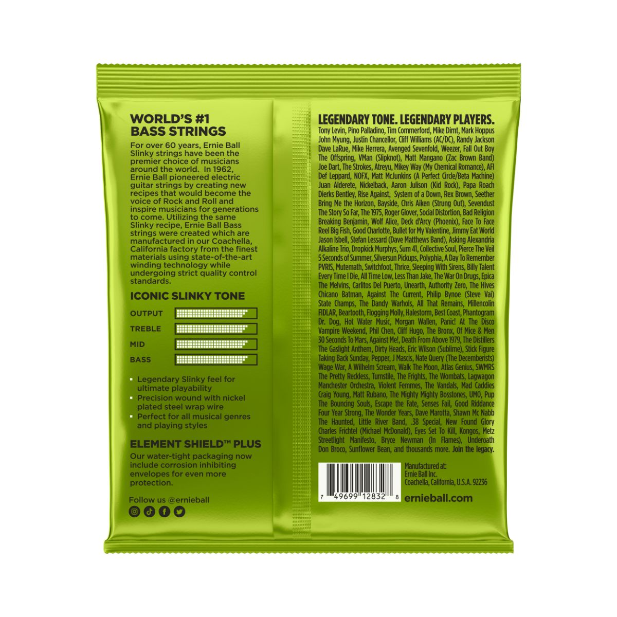 ERNIE BALL BASS 2832 Regular Slinky 50-105-1