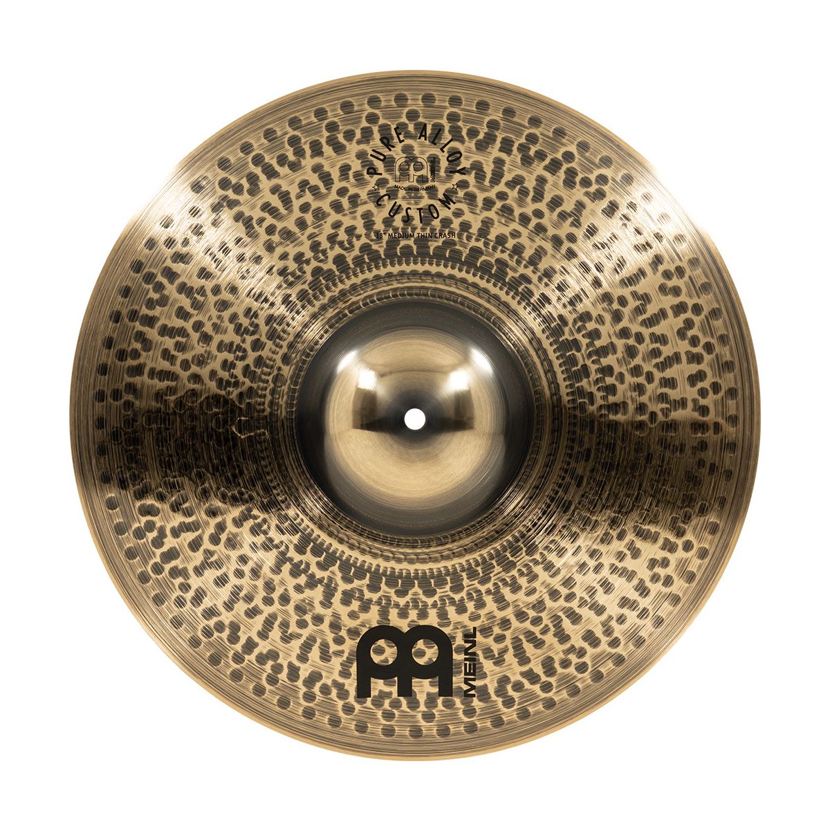 MEINL PURE ALLOY CUSTOM 18" Medium Thin Crash-1