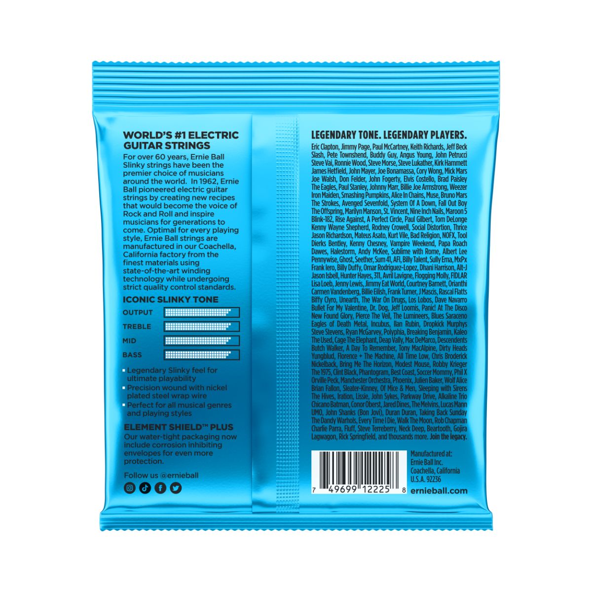 ERNIE BALL 2225 Extra Slinky 008-038-2