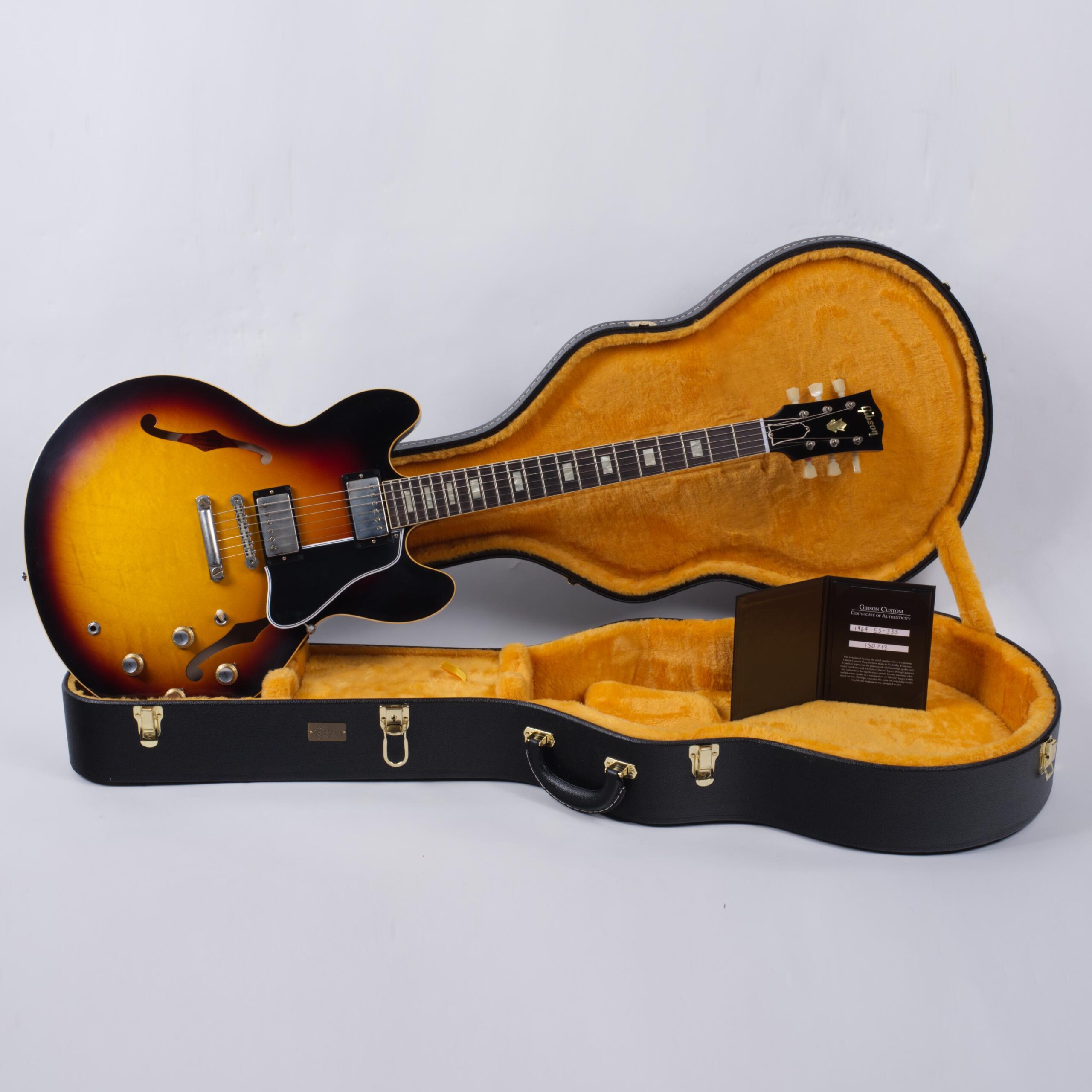 GIBSON ES-335 1964 Custom Reissue Vintage Burst-10
