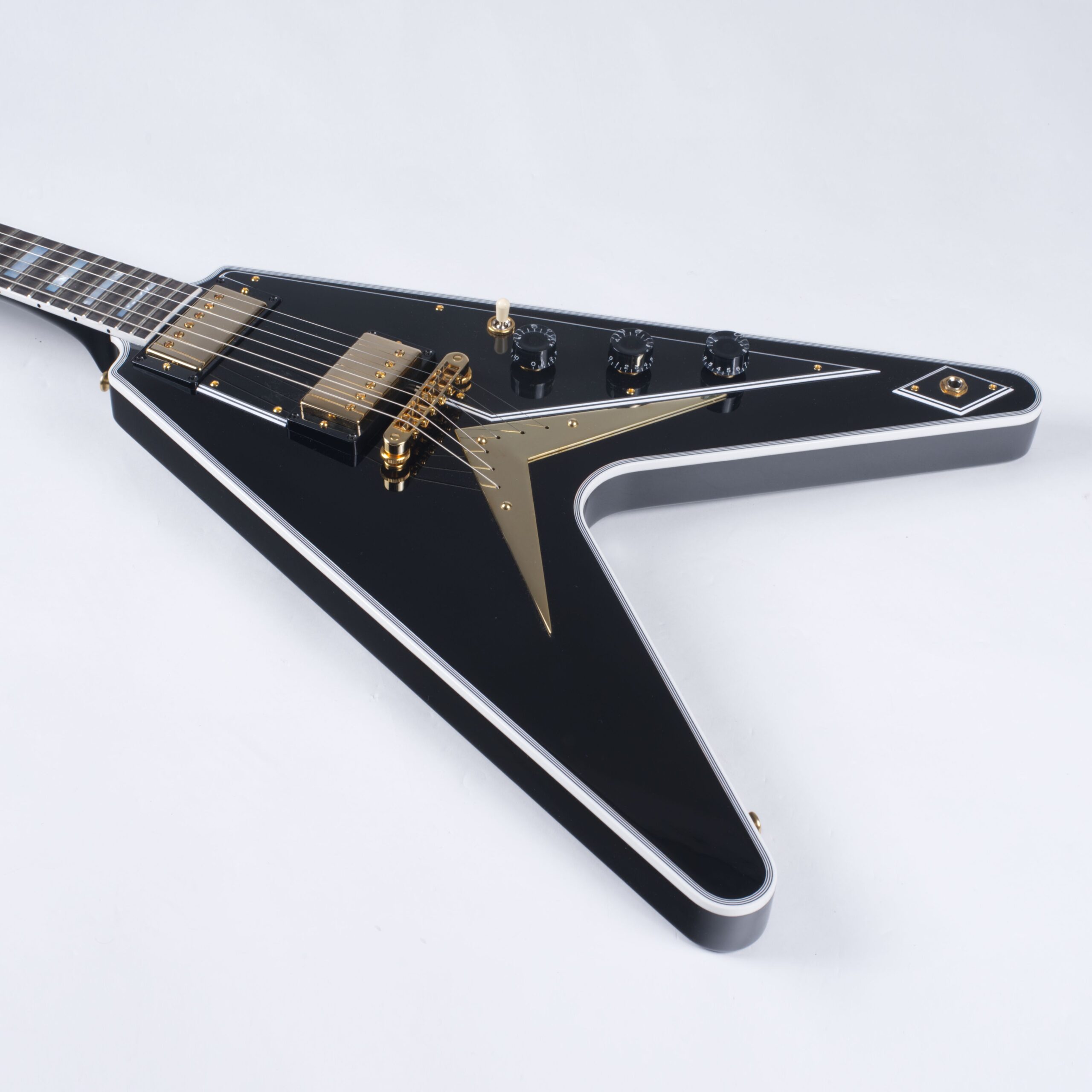 GIBSON Flying V Custom Shop Ebony-4