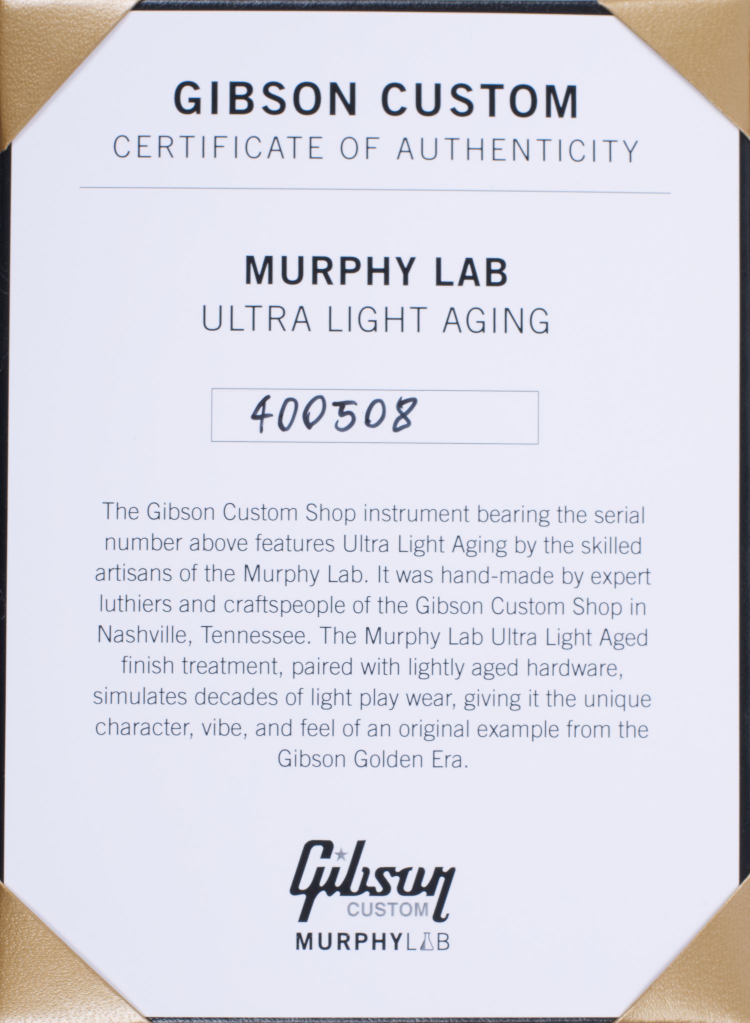 GIBSON 1968 Les Paul Custom Ebony Reissue Murphy Lab-9
