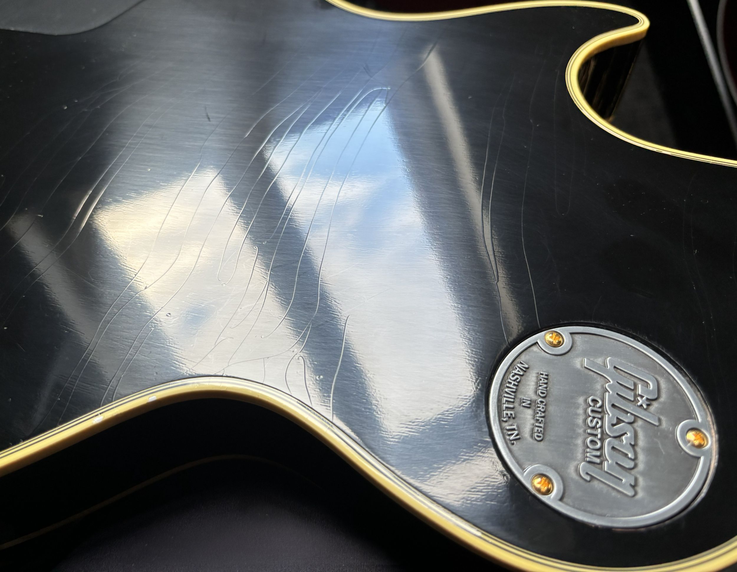 GIBSON 1968 Les Paul Custom Ebony Reissue Murphy Lab-12