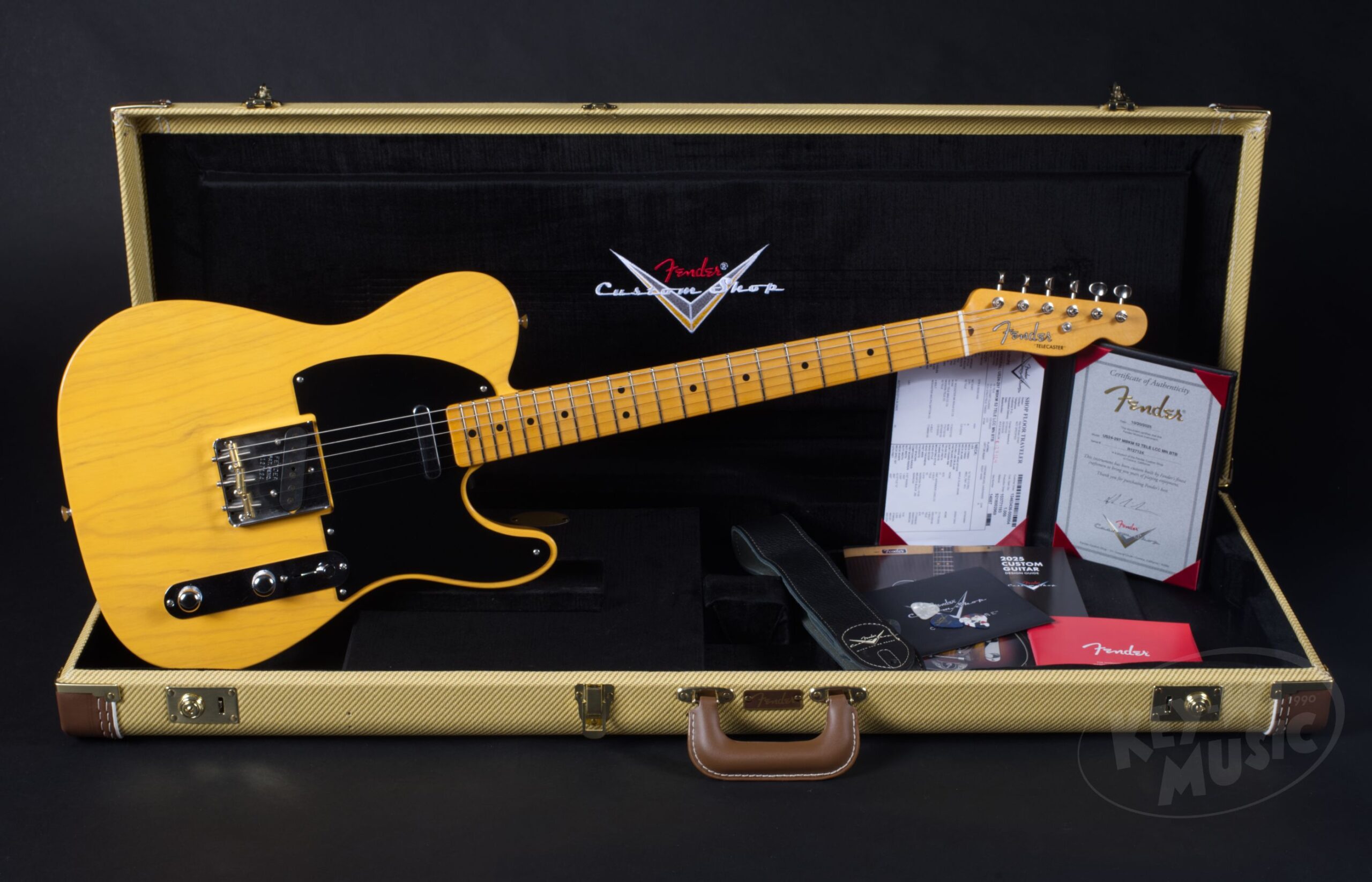 FENDER Custom Shop 1950 Double Esquire Blonde-12