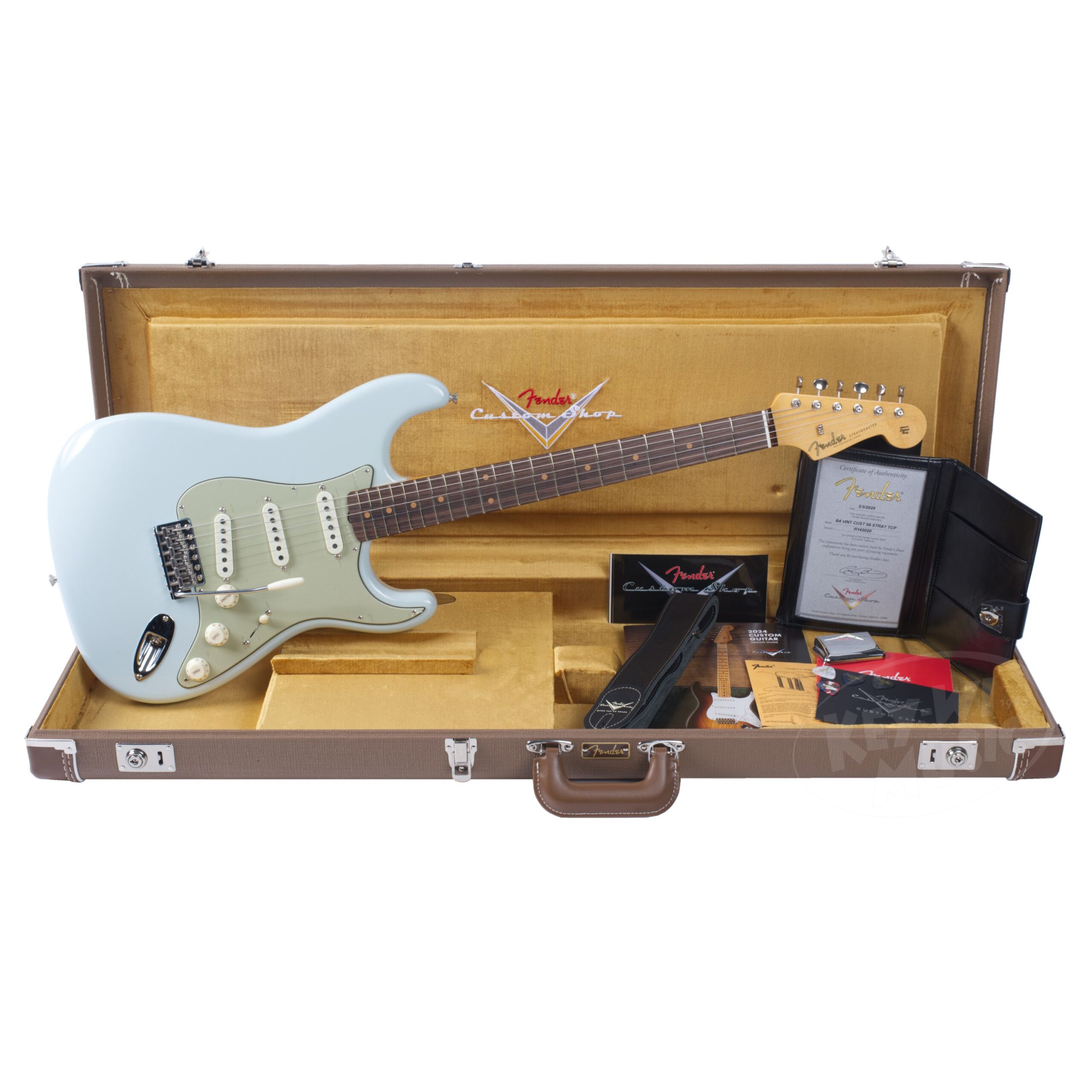 FENDER Custom Shop 1959 Stratocaster Aged Sonic Blue-11
