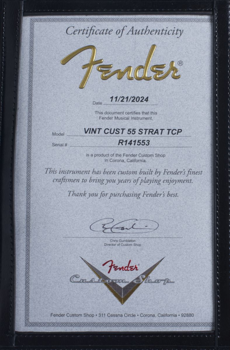 FENDER Custom Shop 1955 Stratocaster Wide-Fade 2-Color Sunburst-14