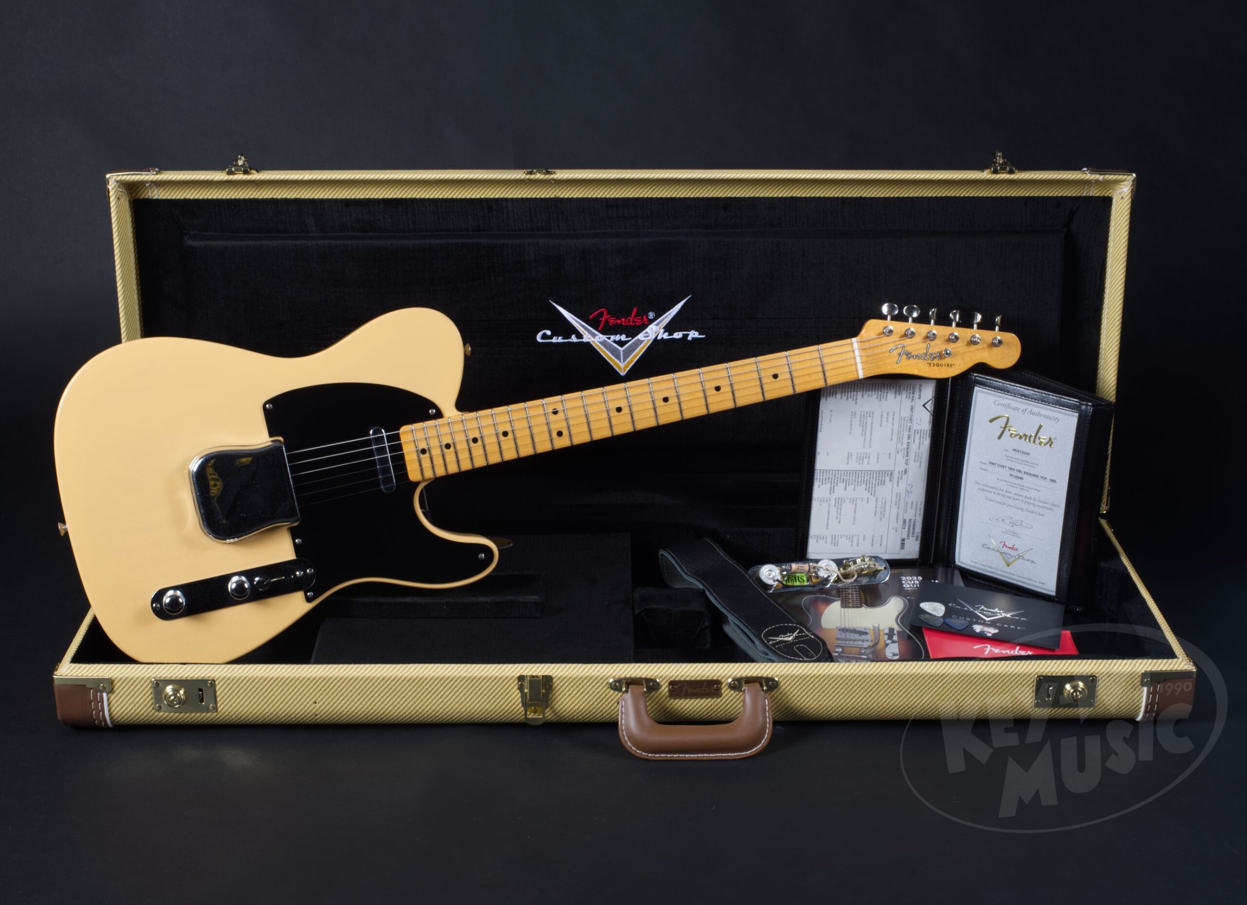 FENDER Masterbuilt Custom Shop Kyle McMillin 52' Deluxe Closet Classic Telecaster Butterscotch Blonde-12