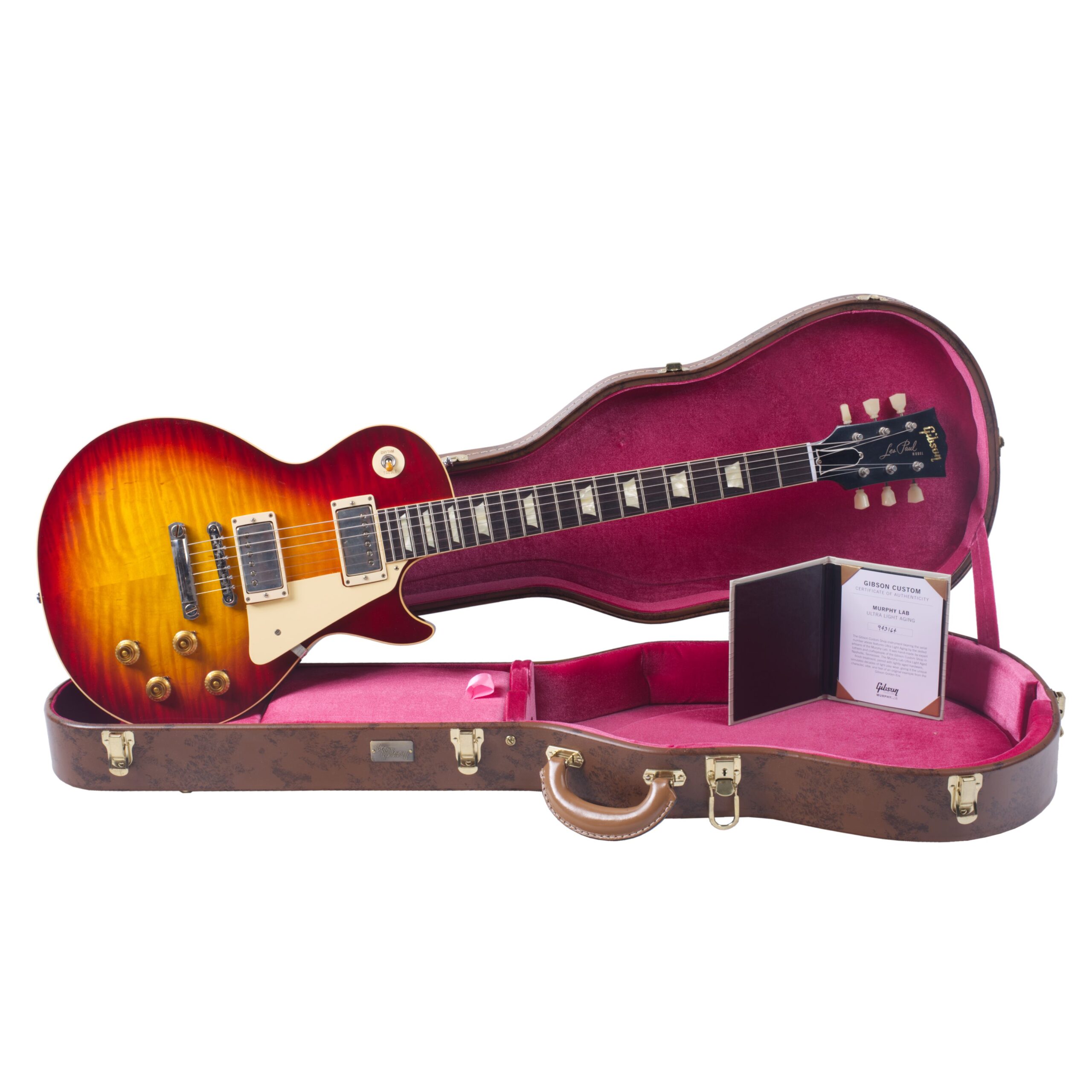 GIBSON 1959 Les Paul Standard Reissue Ultra Light Aged Factory Burst Murphy Lab -13