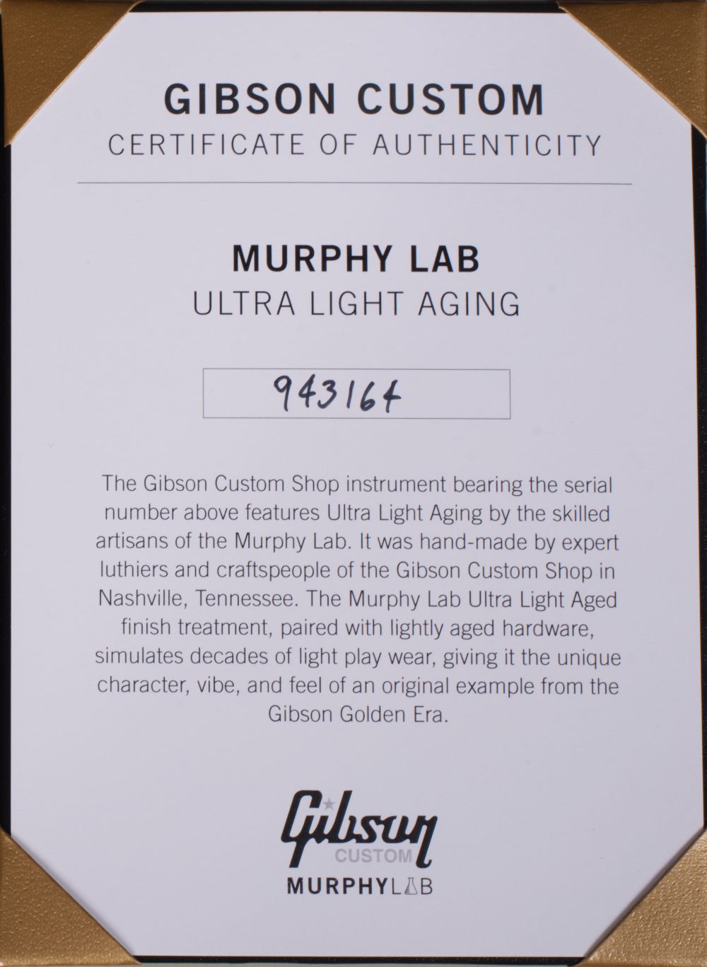 GIBSON 1959 Les Paul Standard Reissue Ultra Light Aged Factory Burst Murphy Lab -14