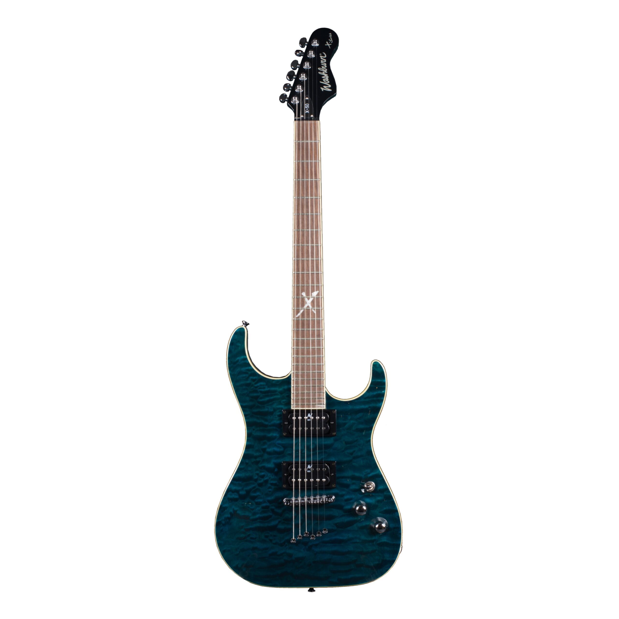 WASHBURN X50Q Trans Blue-1