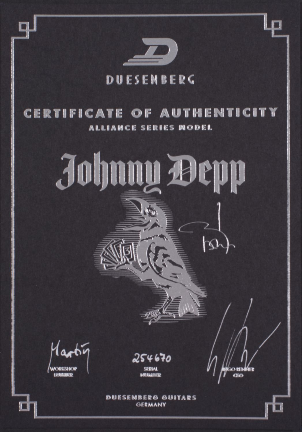 DUESENBERG Alliance Series Johnny Depp-13