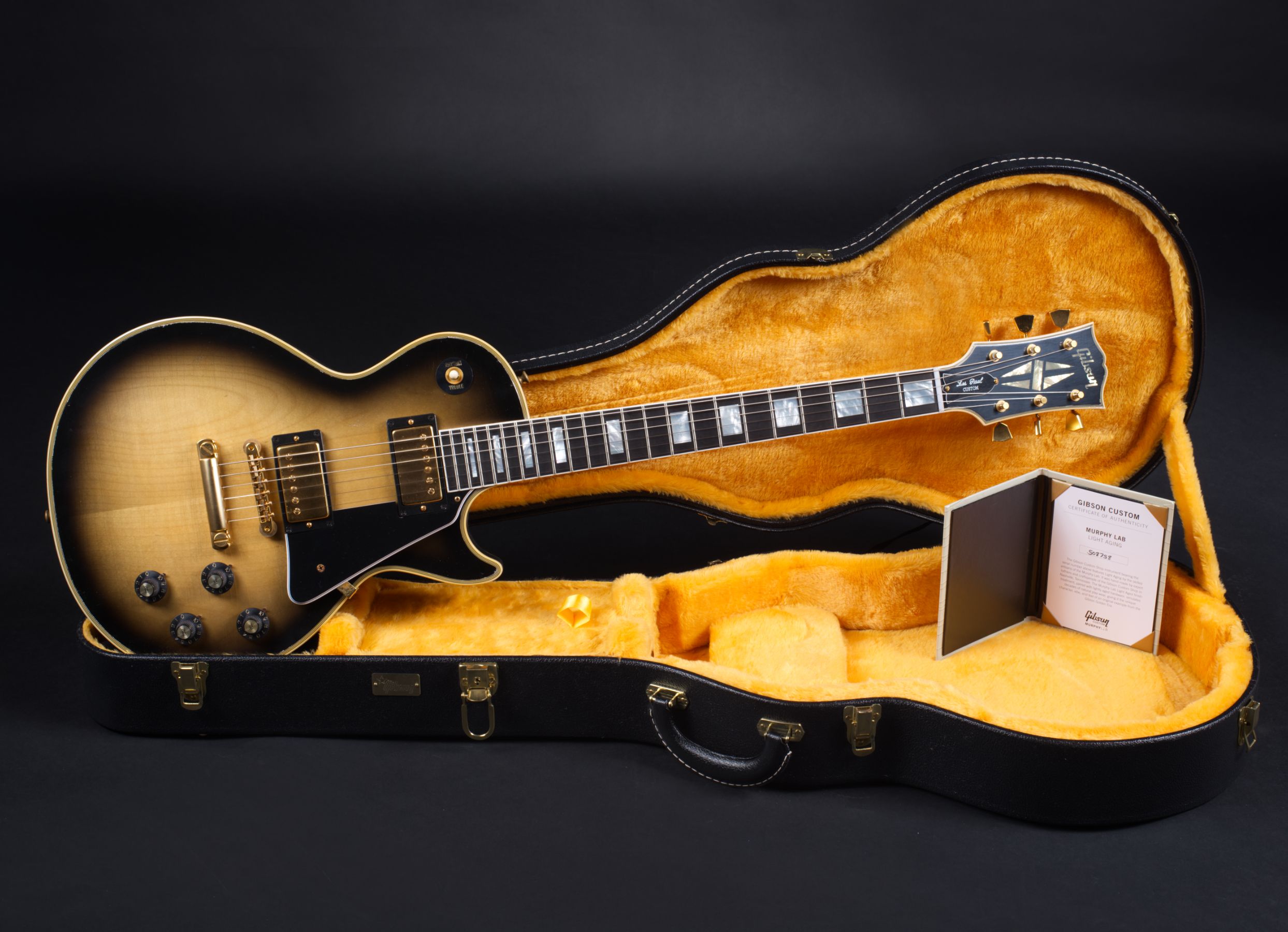 GIBSON 1968 Les Paul Custom Argentine Grey Light Aged-10