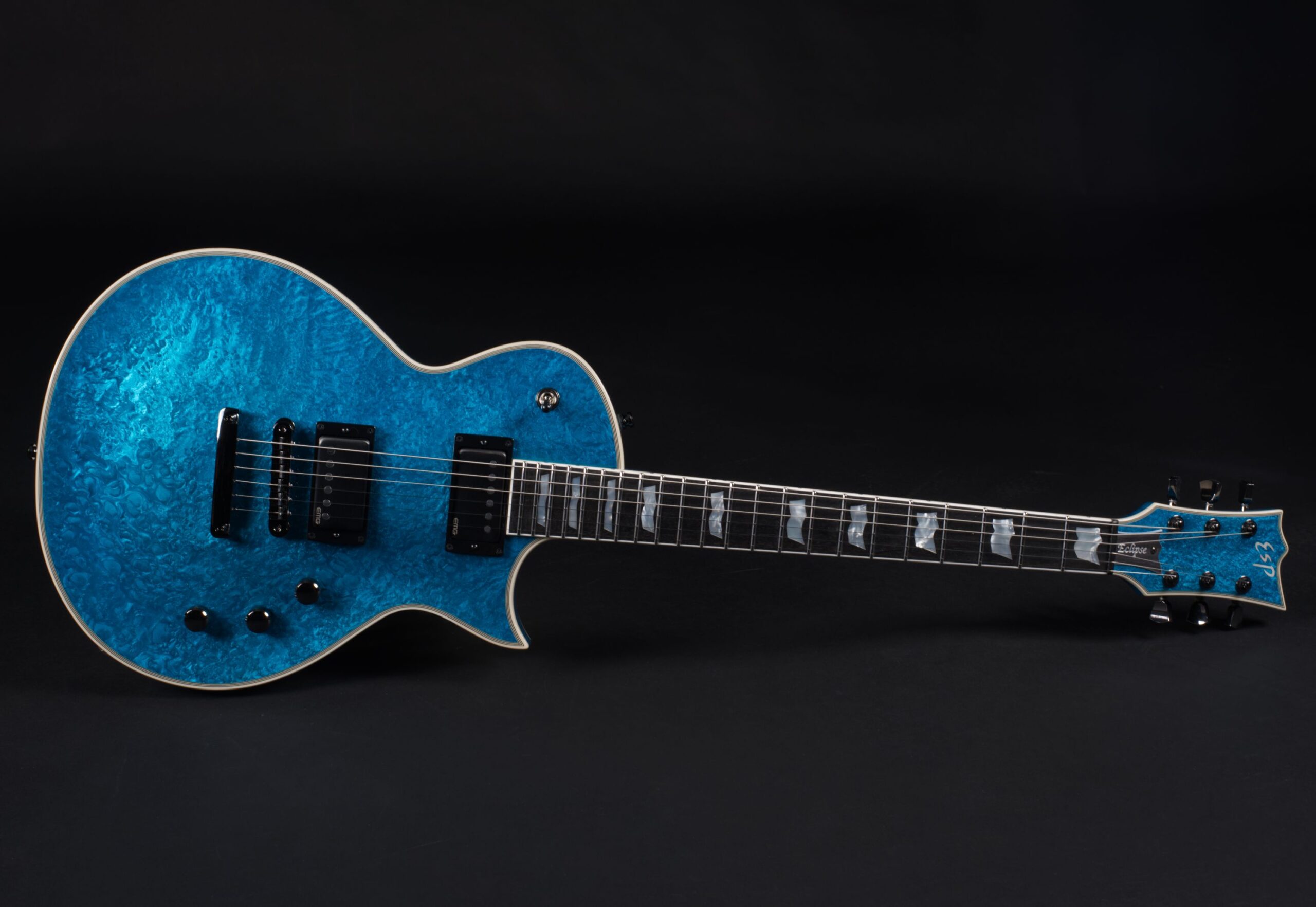 ESP Original Eclipse CTM Custom Blue Liquid Metal-4