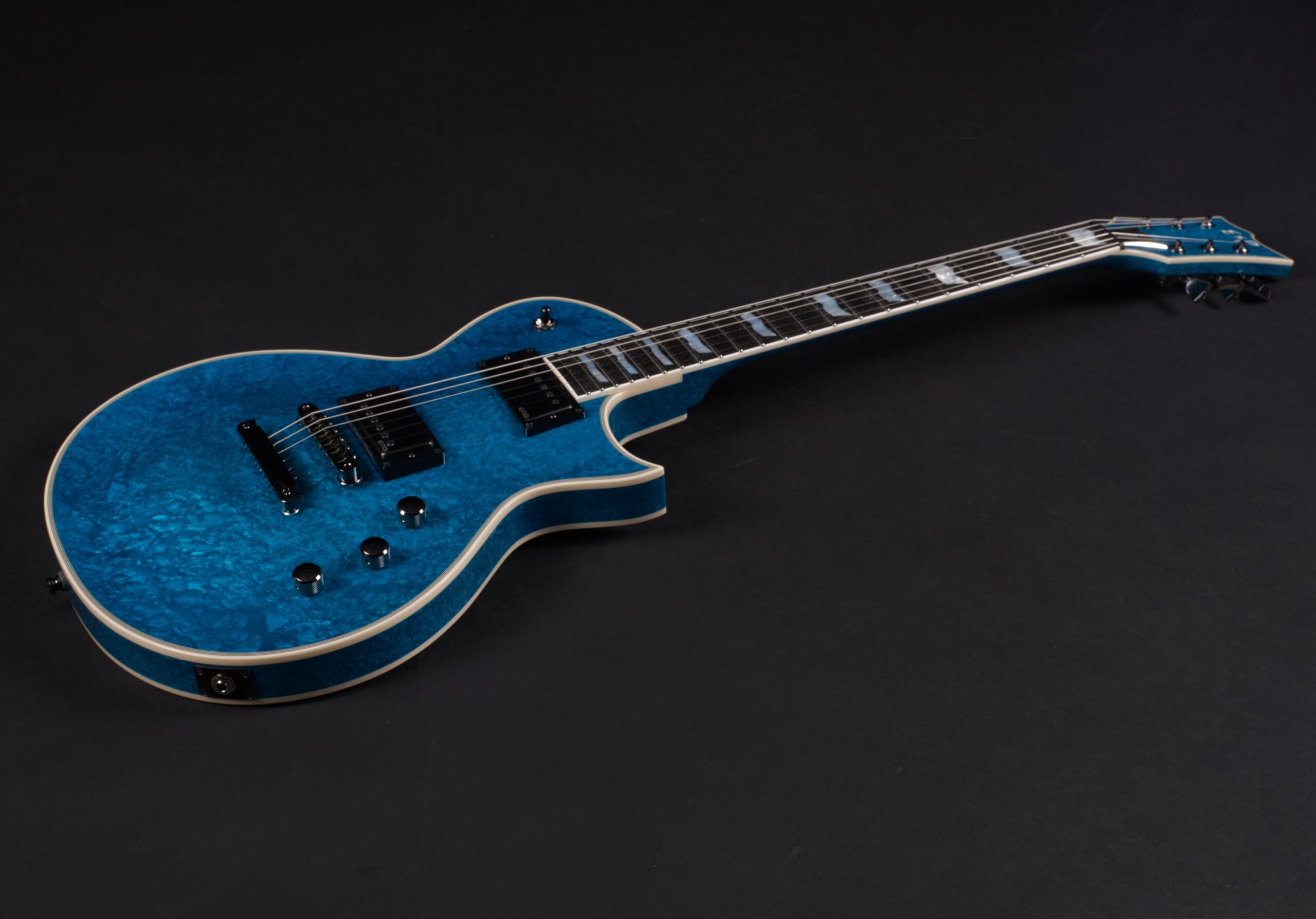ESP Original Eclipse CTM Custom Blue Liquid Metal-5