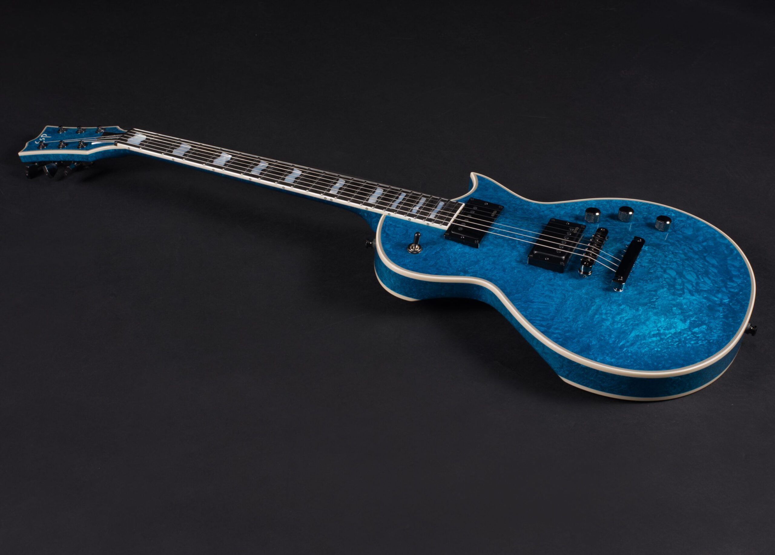 ESP Original Eclipse CTM Custom Blue Liquid Metal-6