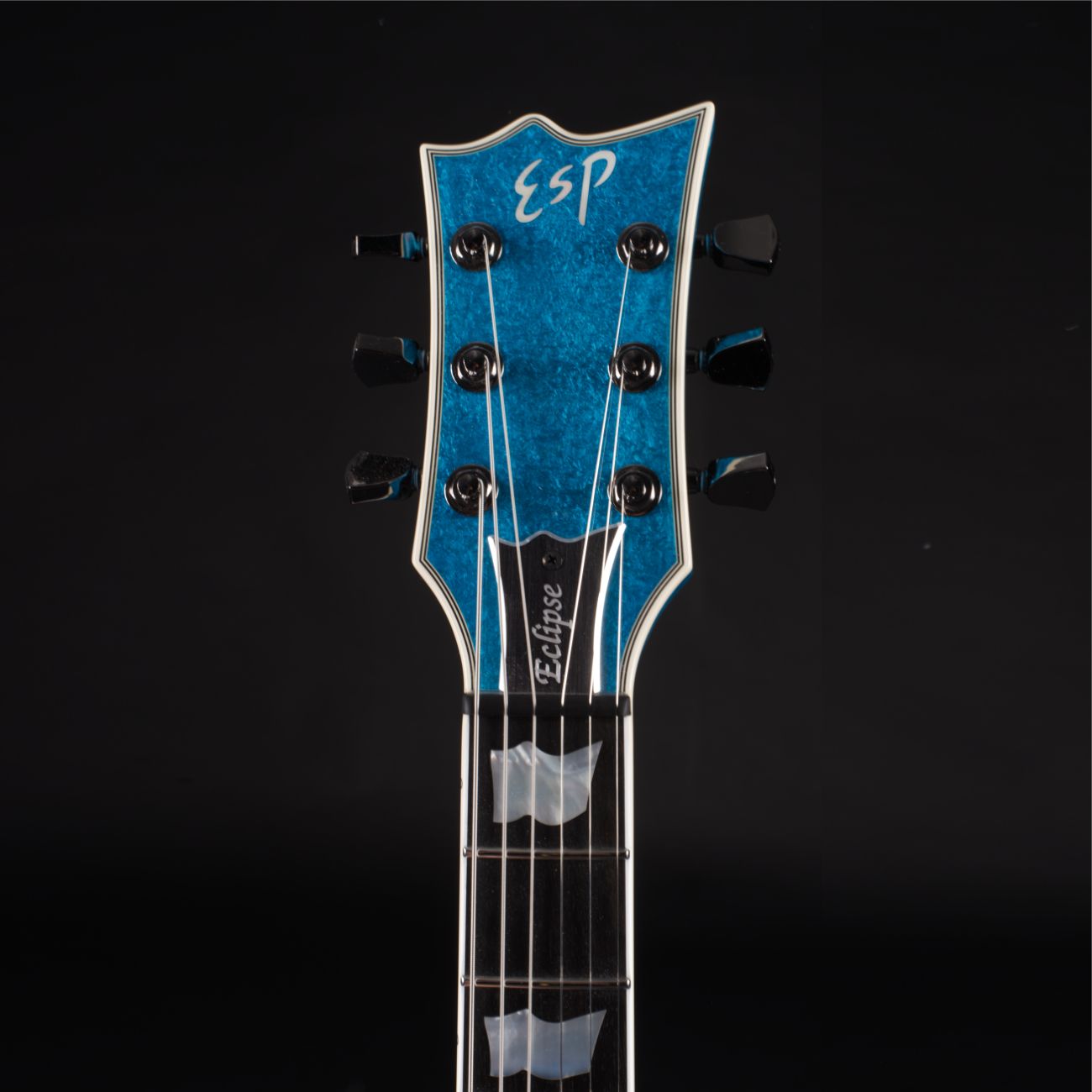 ESP Original Eclipse CTM Custom Blue Liquid Metal-8