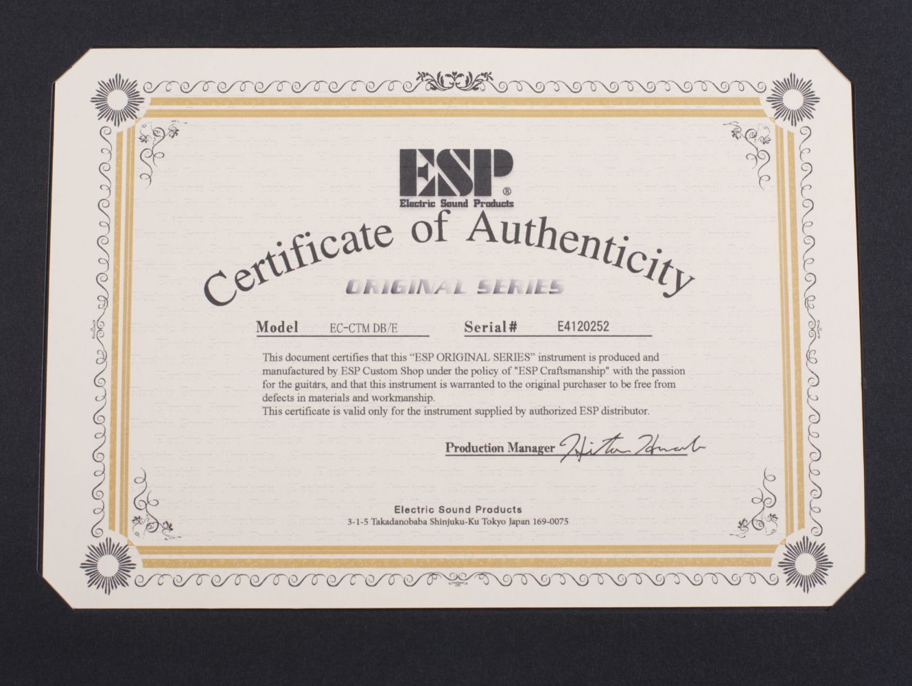 ESP Original Eclipse CTM Custom Blue Liquid Metal-11