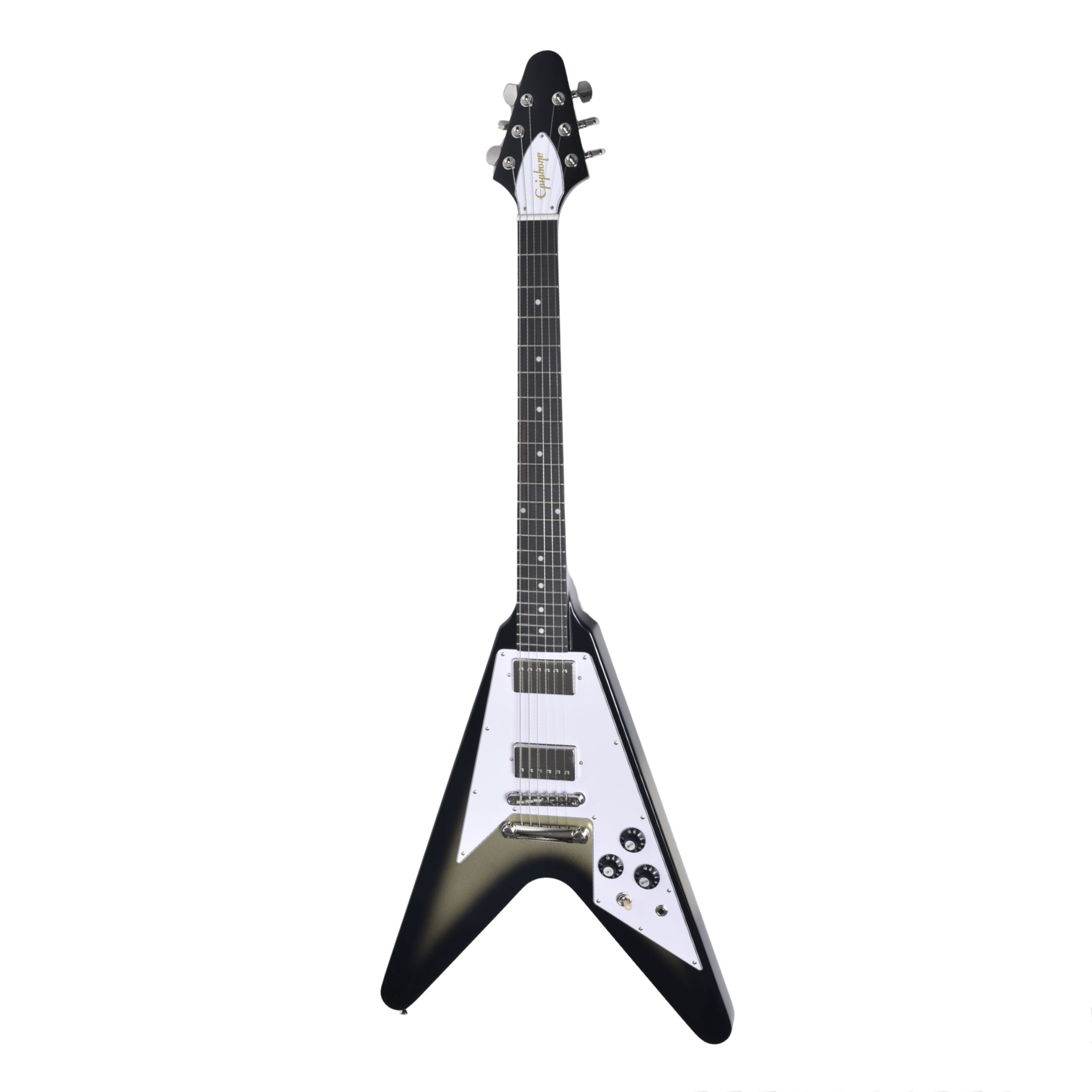 EPIPHONE Flying V 70s' Silver Burst-1